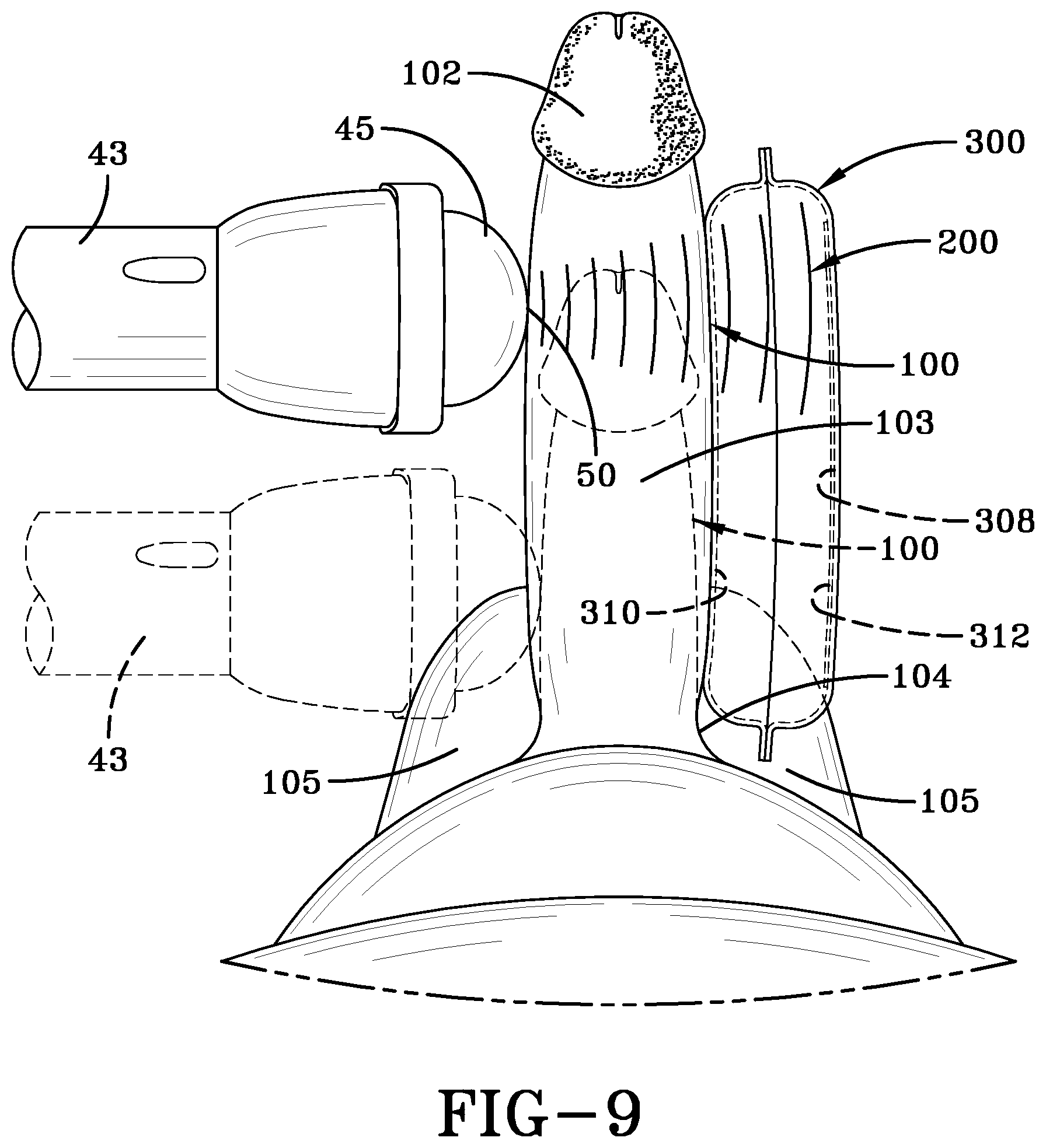 Patent US12303721 Figure 6 – Acoustic shock wave treatment and devices for appendages
