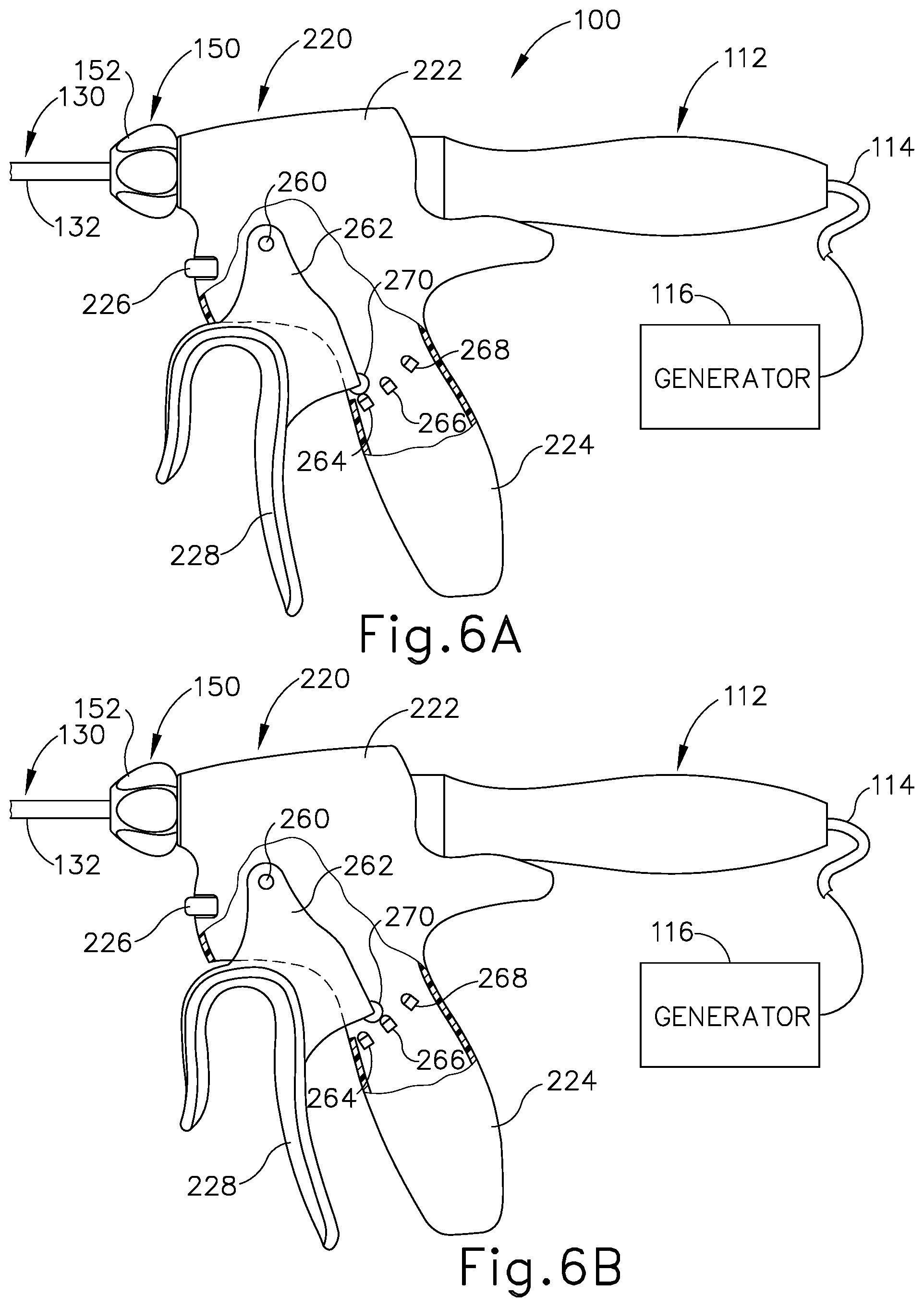 Patent US12303723 Figure 6 – Surgical instrument with multi-functioning trigger