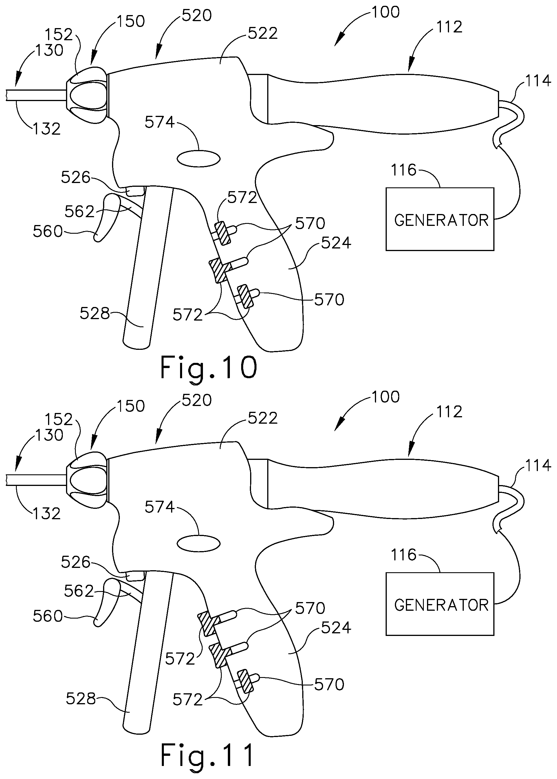 Patent US12303723 Figure 12 – Surgical instrument with multi-functioning trigger