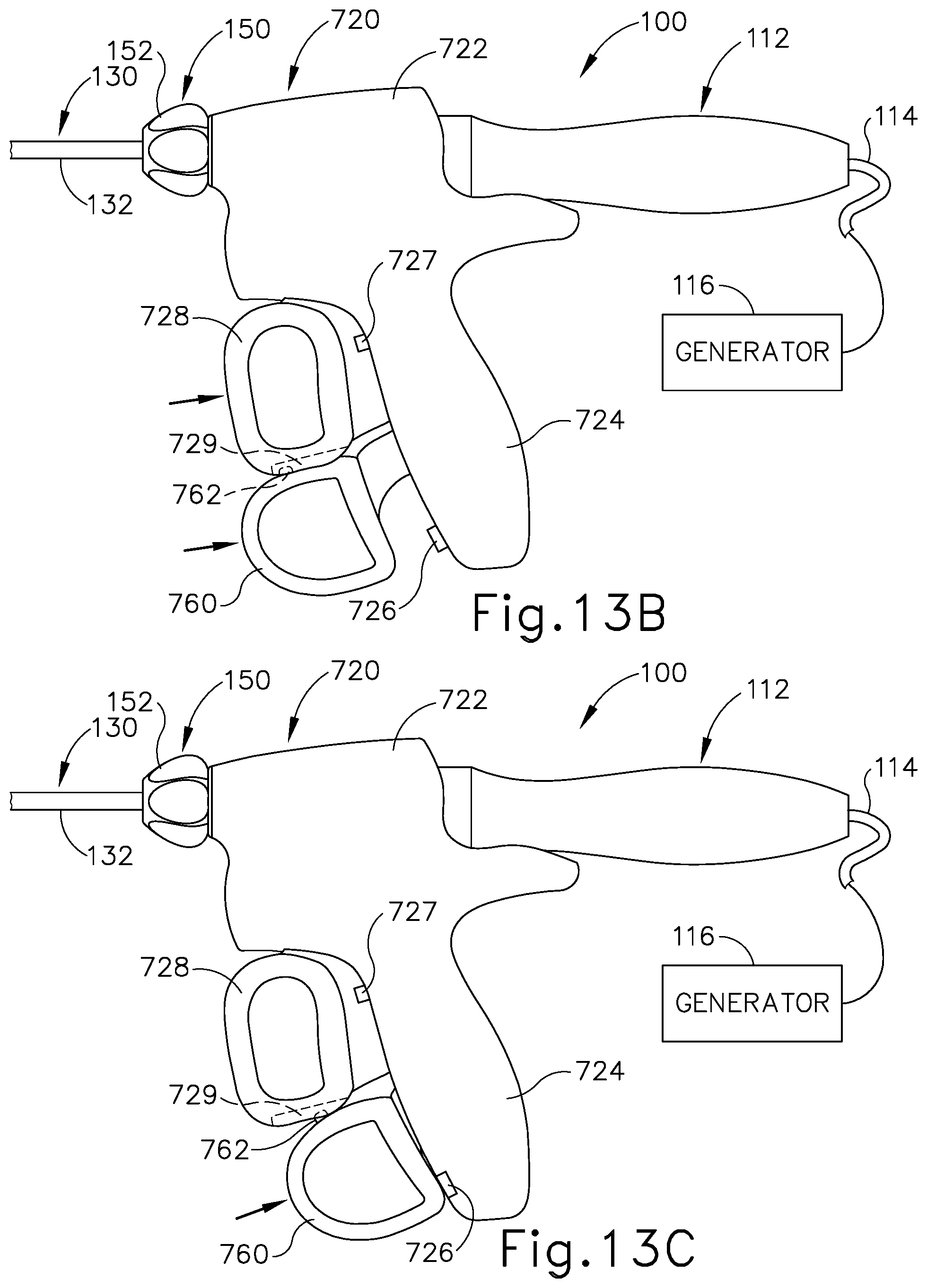 Patent US12303723 Figure 15 – Surgical instrument with multi-functioning trigger