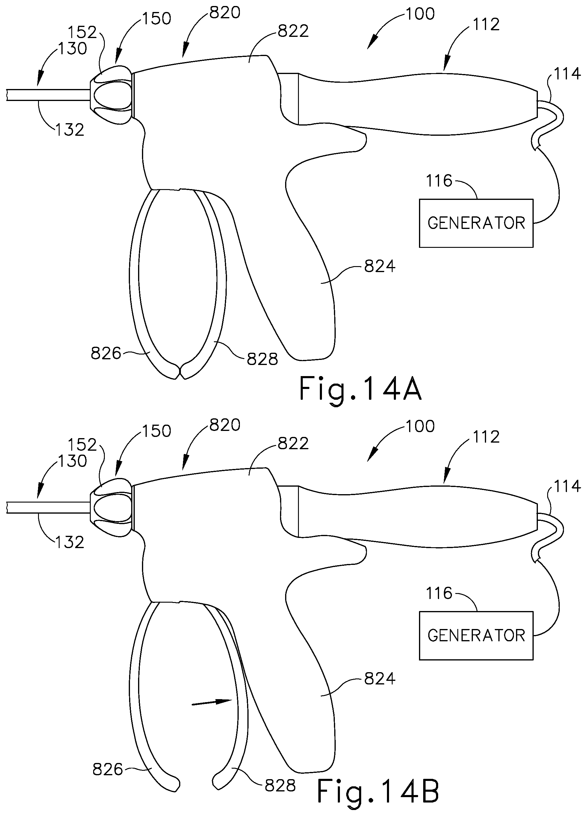 Patent US12303723 Figure 16 – Surgical instrument with multi-functioning trigger