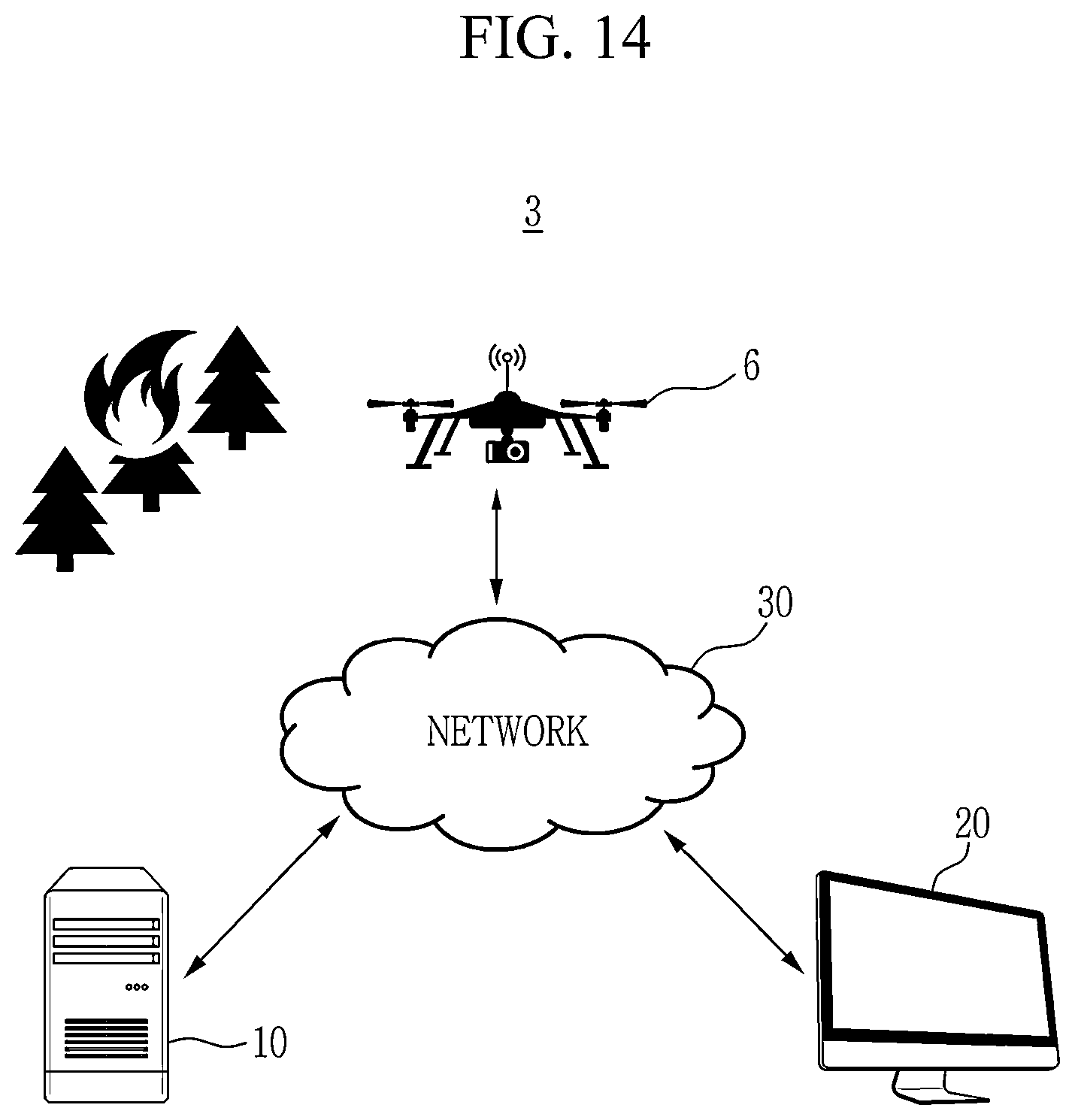 Patent US12303729 Figure 14 – Fire detection system