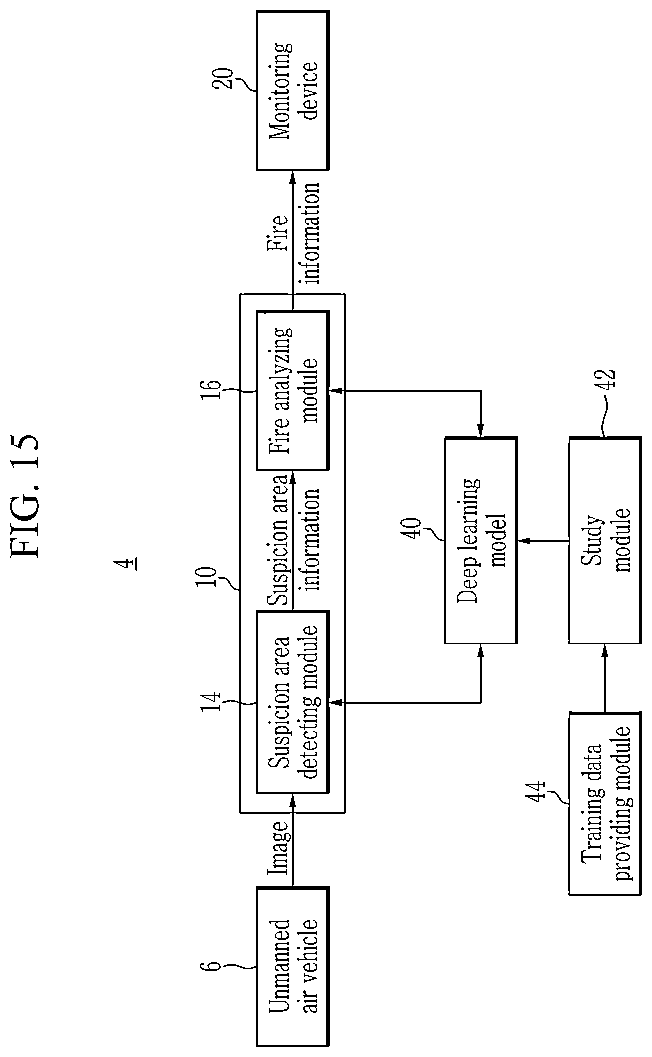 Patent US12303729 Figure 15 – Fire detection system