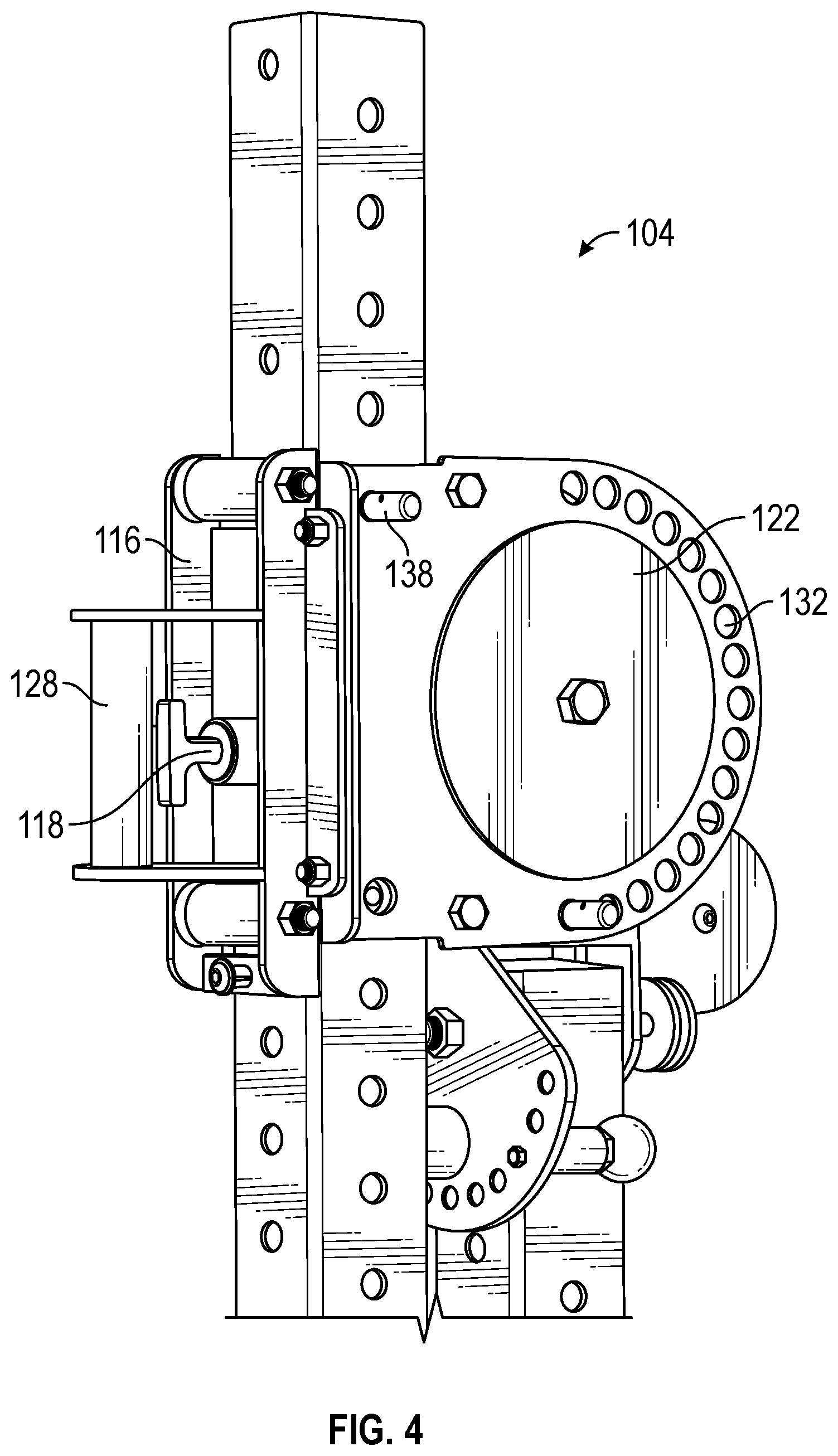 Patent US12303730 Figure 4 – Lever arm system