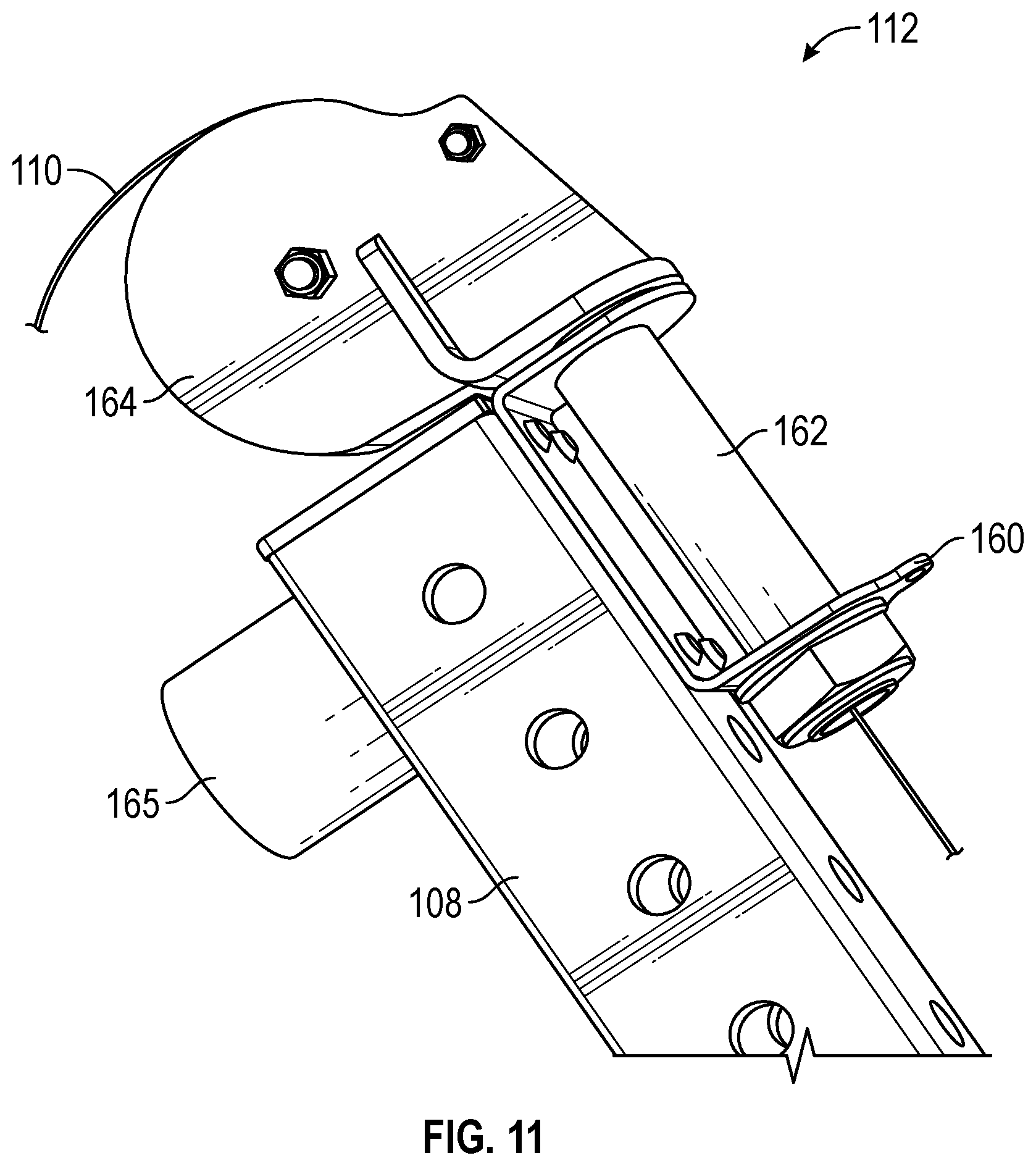 Patent US12303730 Figure 9 – Lever arm system