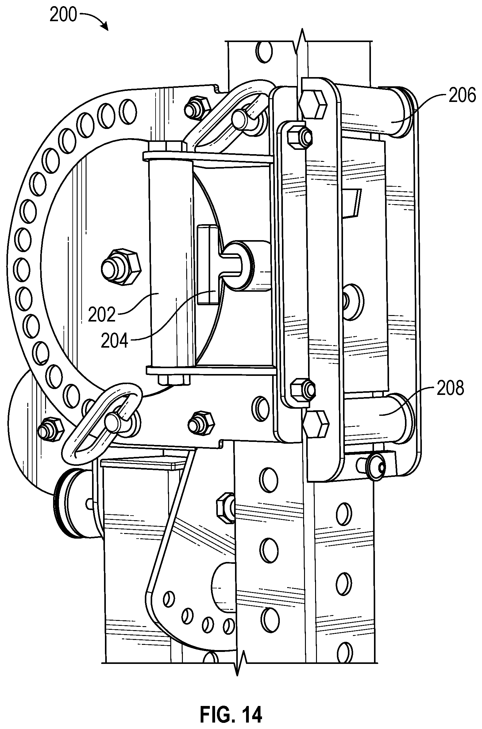 Patent US12303730 Figure 12 – Lever arm system