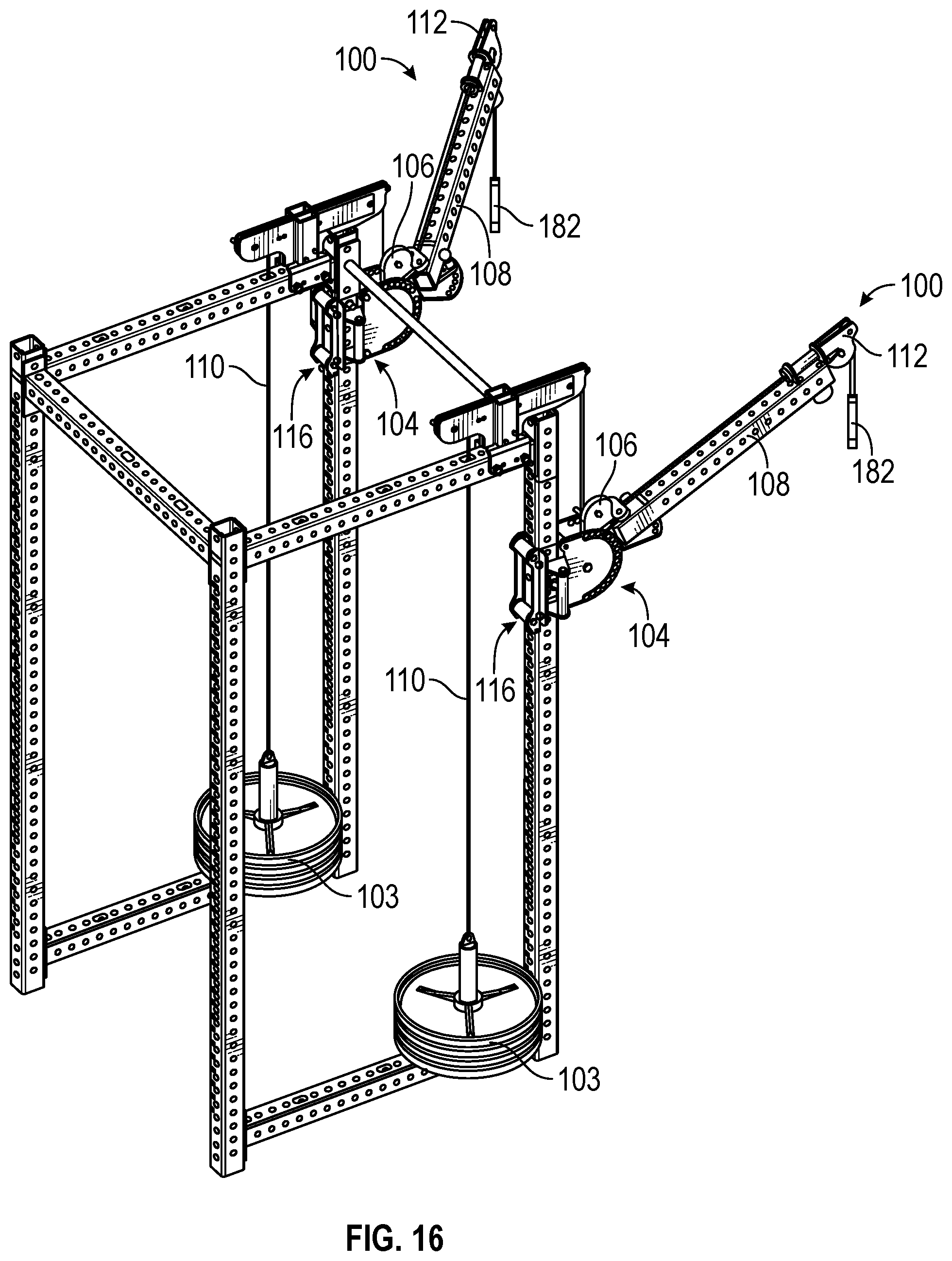 Patent US12303730 Figure 14 – Lever arm system
