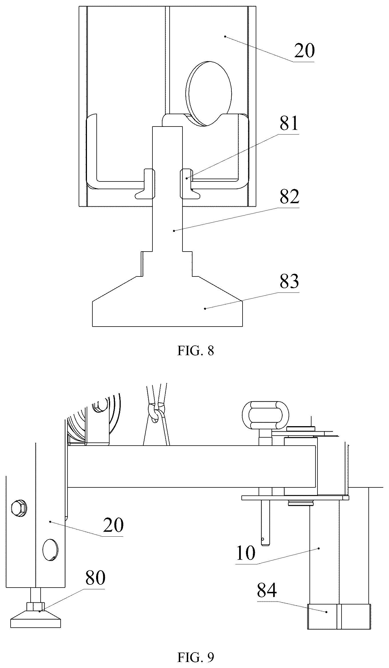 Patent US12303731 Figure 5 – Wall-mounted fly wall rack