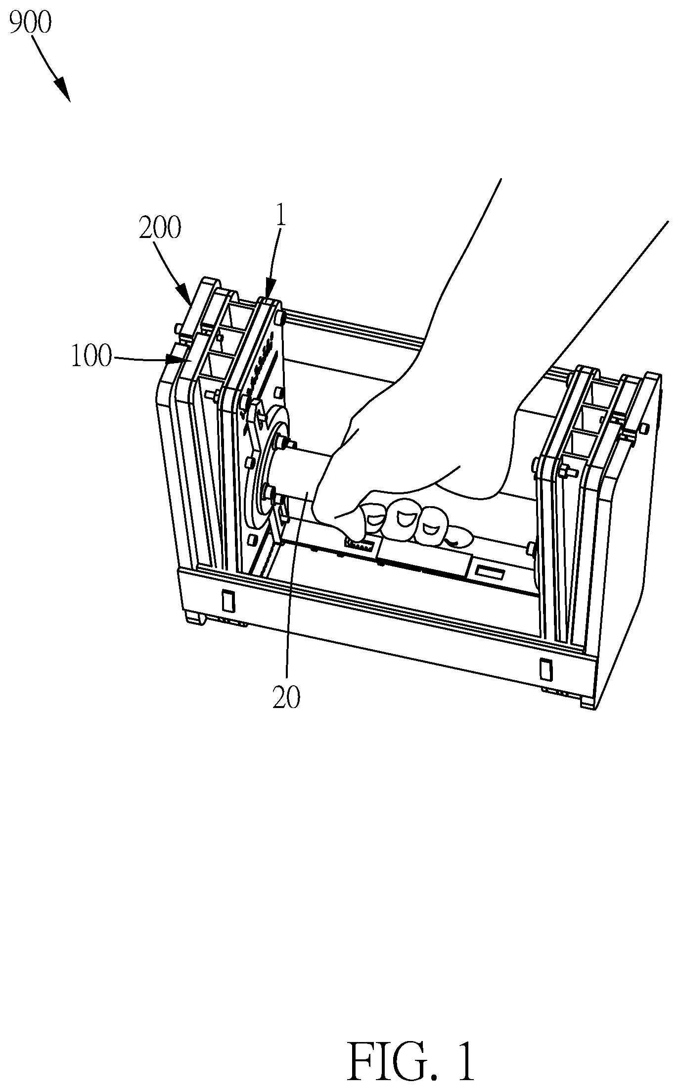 Patent US12303732 — Assembled dumbbell and dumbbell main body thereof — Figure 1