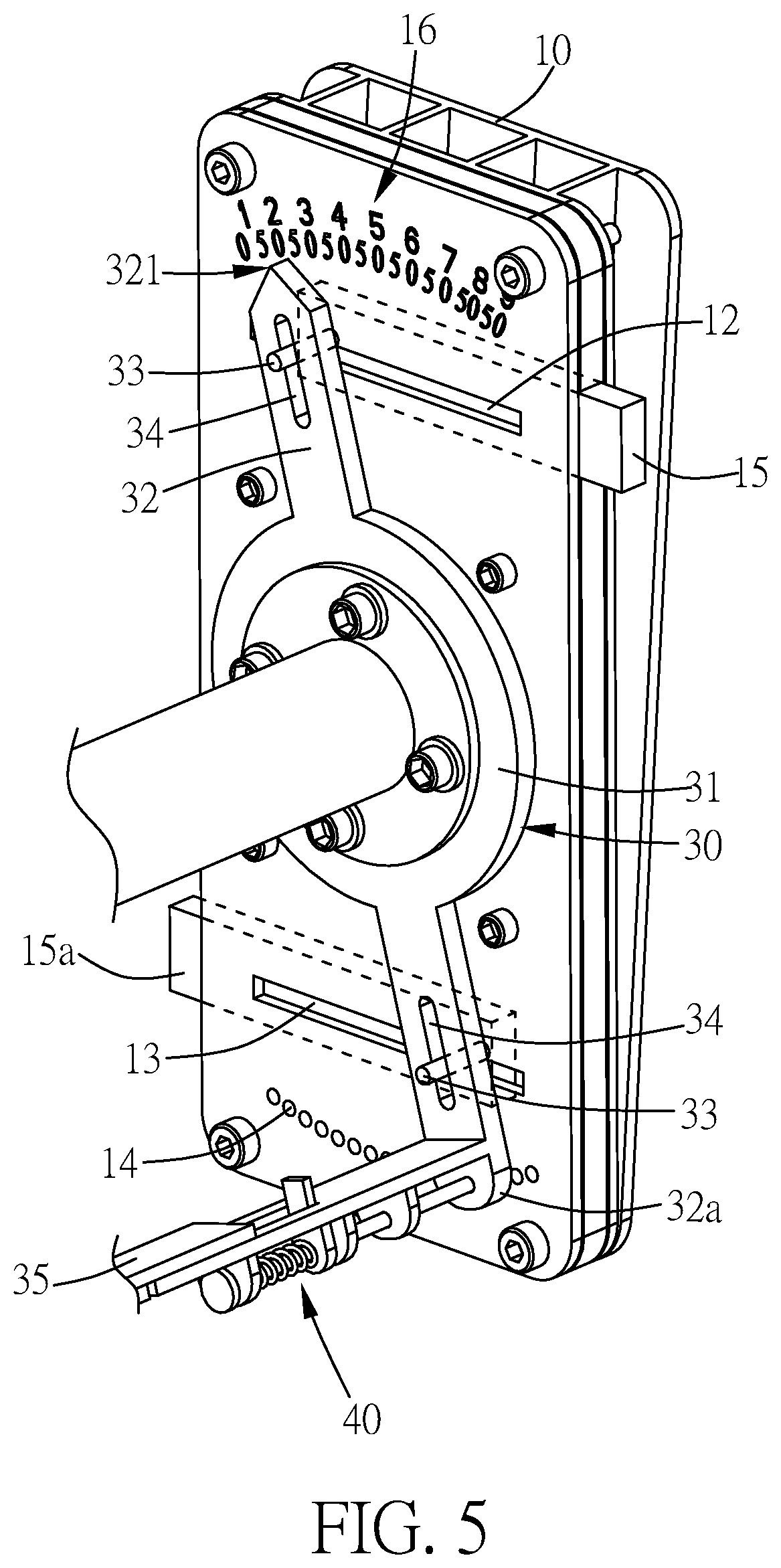 Patent US12303732 Figure 5 – Assembled dumbbell and dumbbell main body thereof