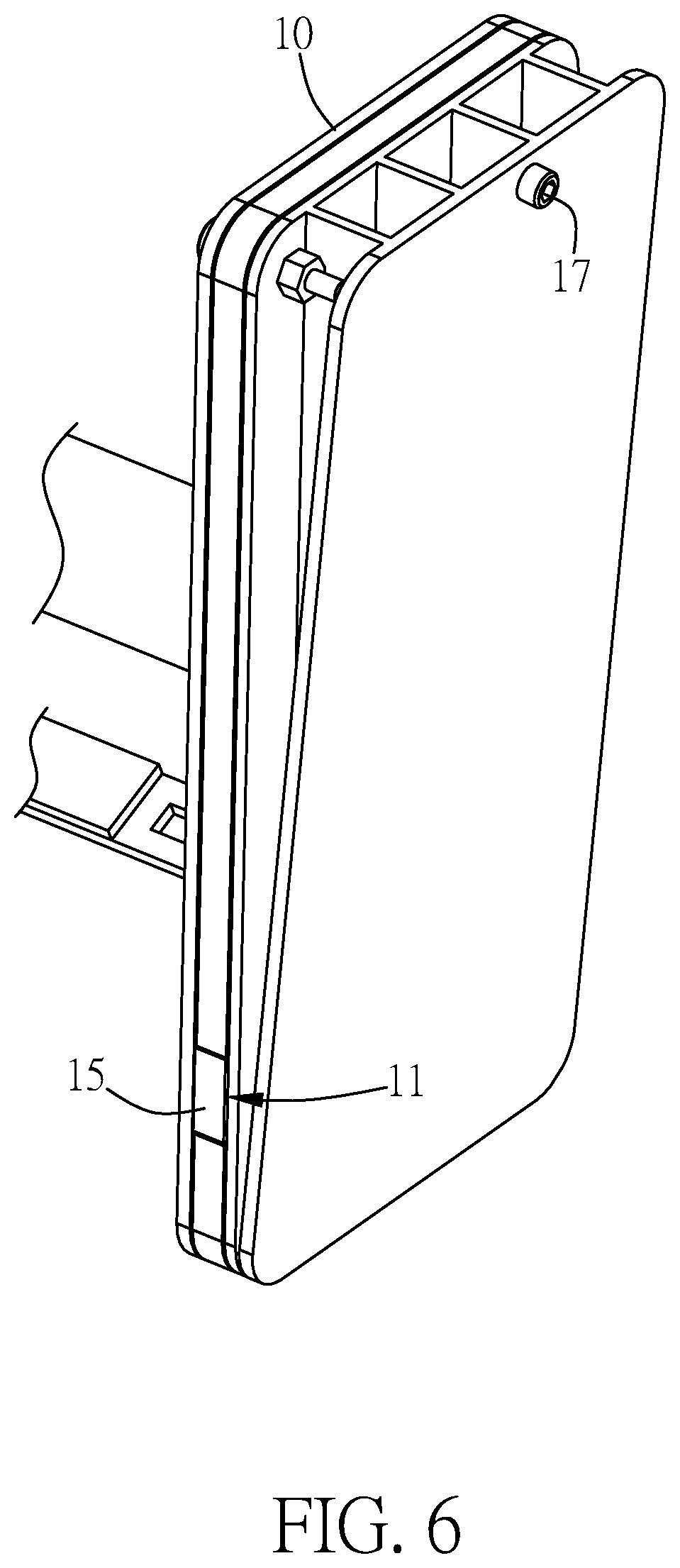 Patent US12303732 Figure 6 – Assembled dumbbell and dumbbell main body thereof