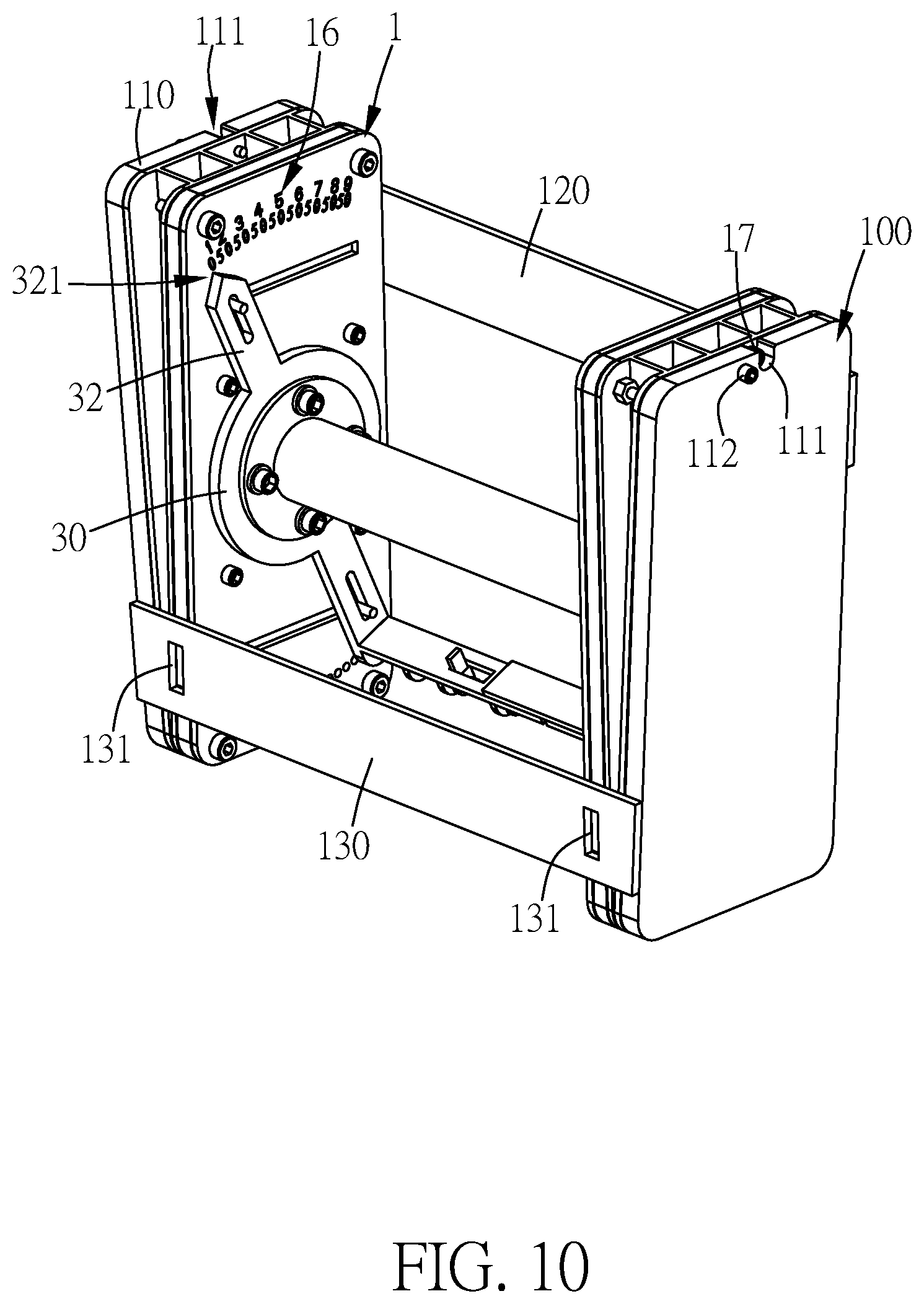 Patent US12303732 Figure 10 – Assembled dumbbell and dumbbell main body thereof