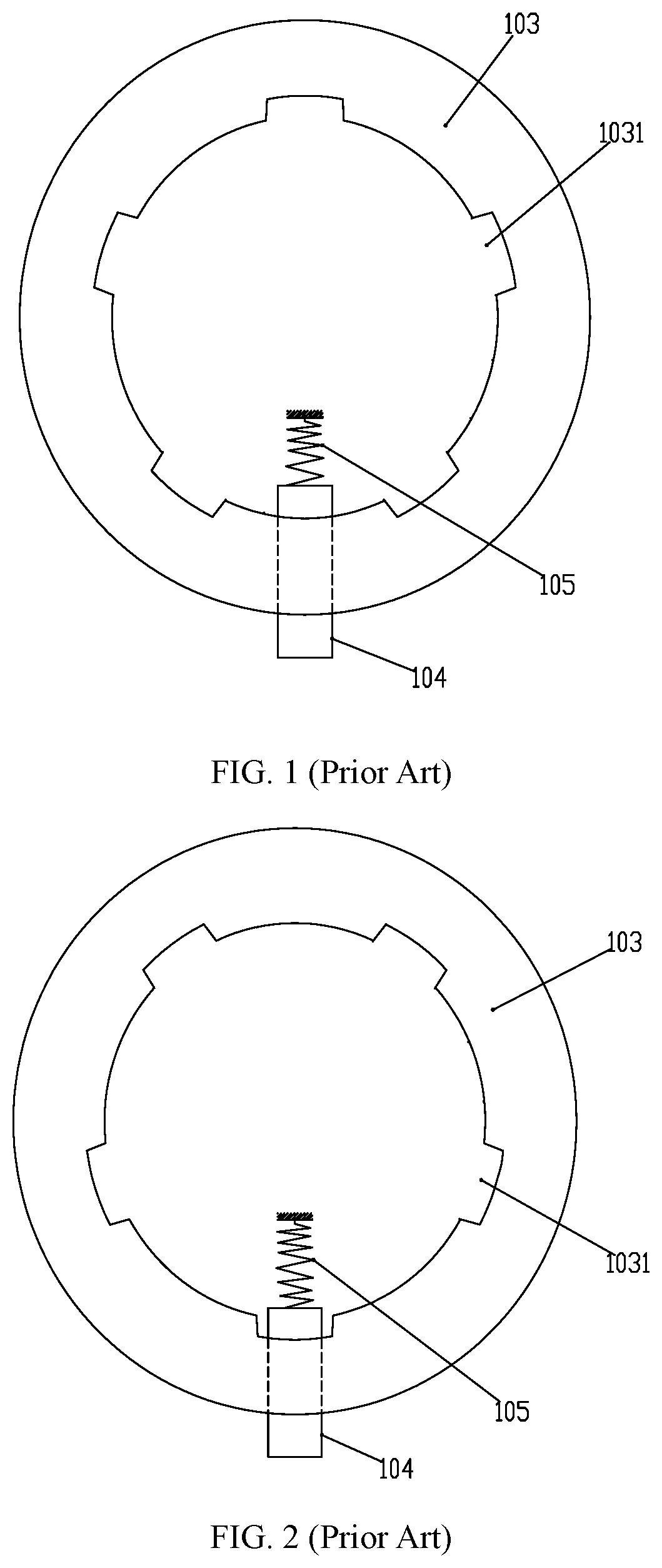 Patent US12303735 Figure 1 – Internal toothed mechanism for weight-adjustable safety dumbbell