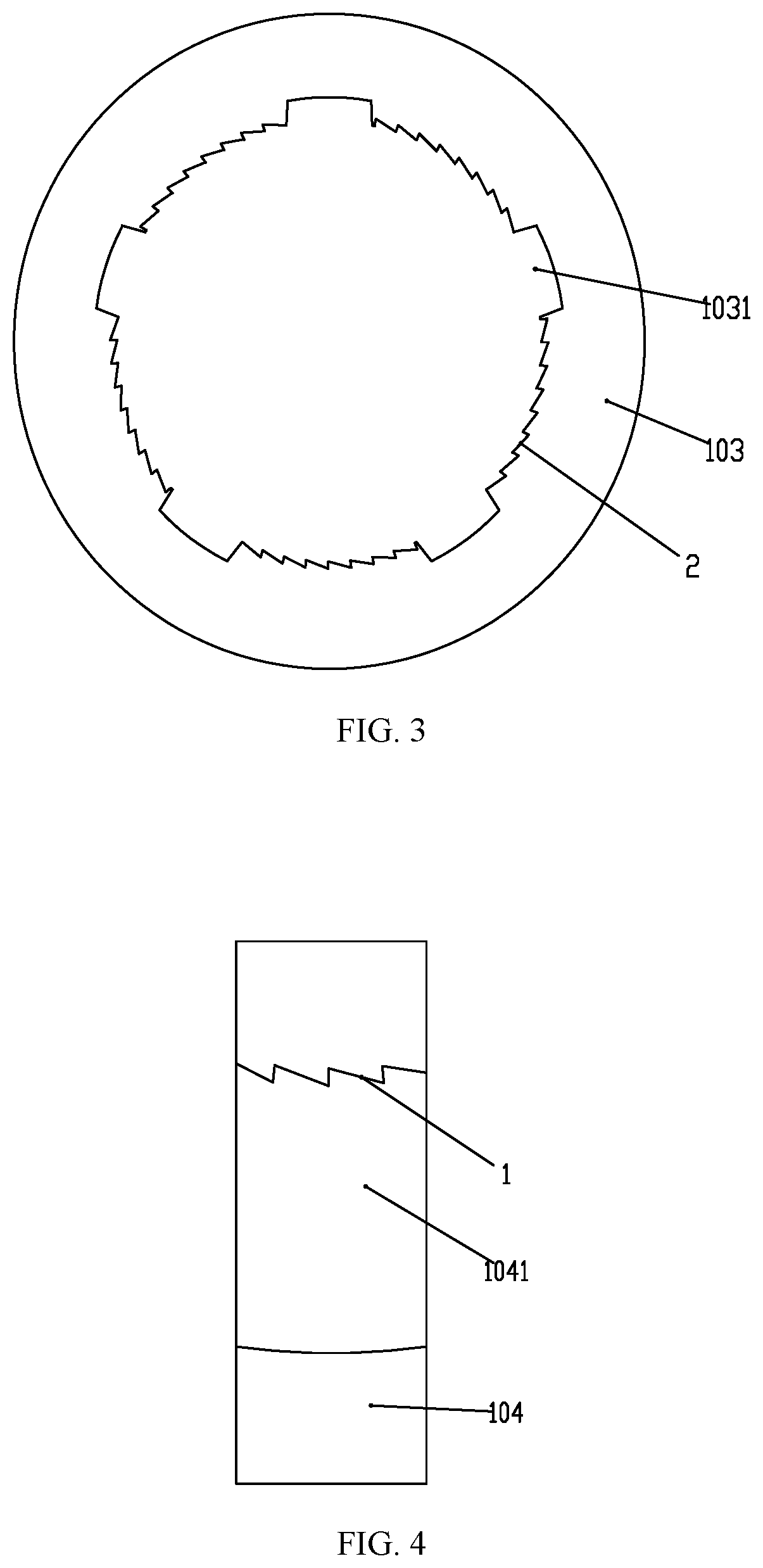 Patent US12303735 Figure 2 – Internal toothed mechanism for weight-adjustable safety dumbbell