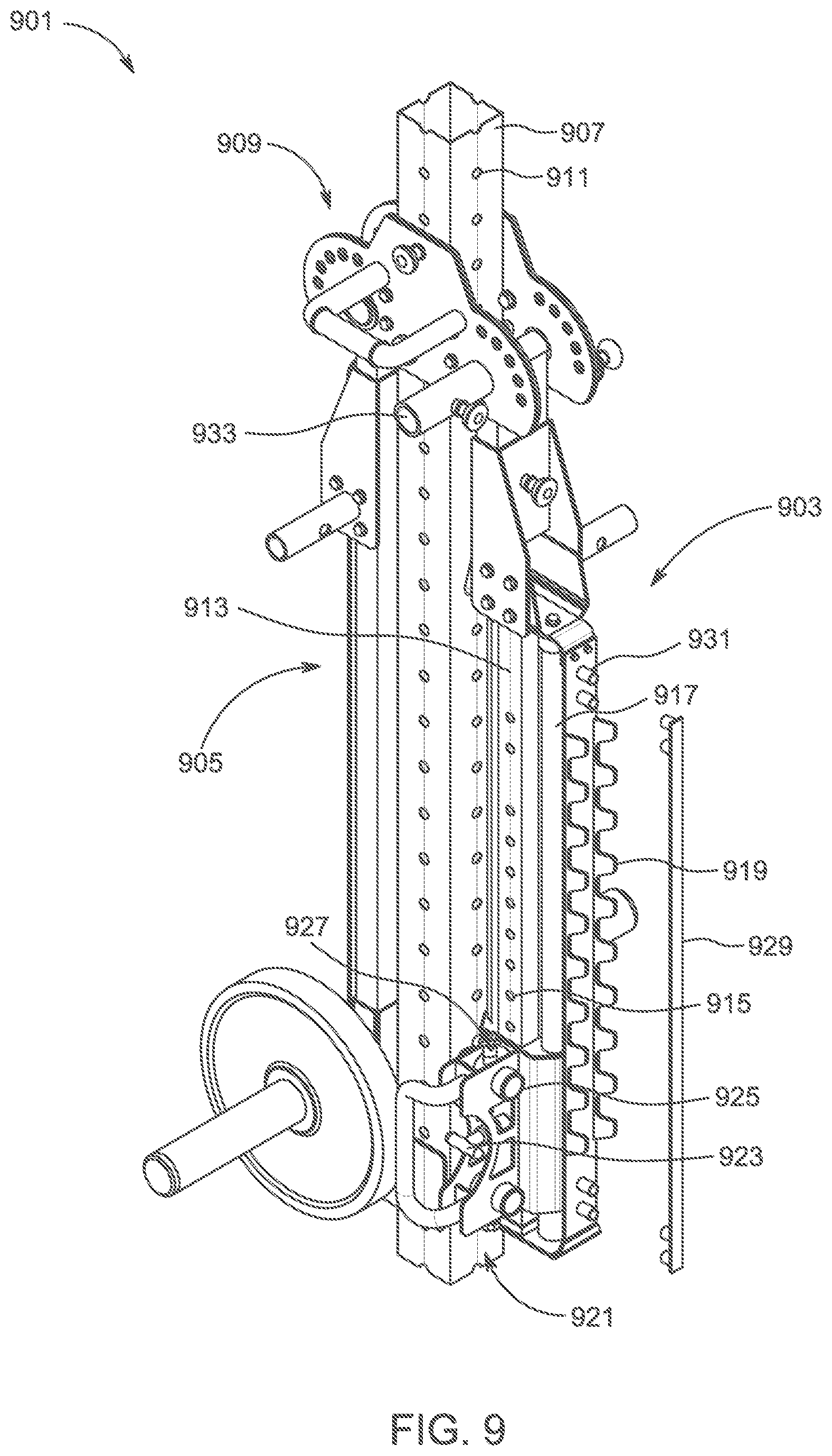 Patent US12303739 Figure 9 – Exercise machine system and method of use