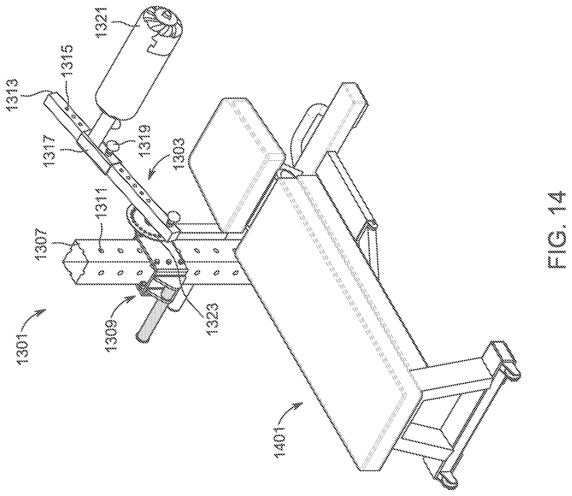 Patent US12303739 Figure 14 – Exercise machine system and method of use