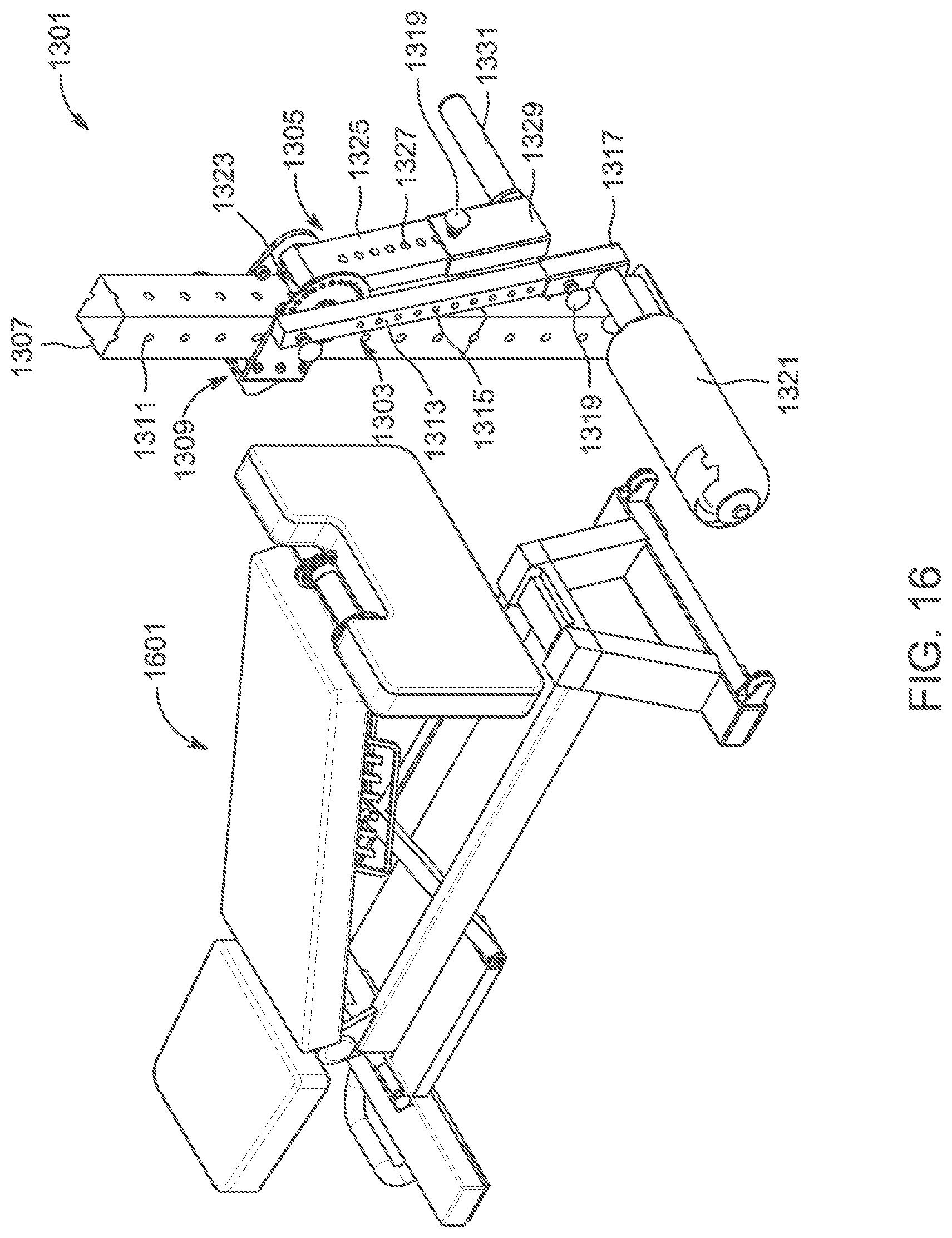 Patent US12303739 Figure 16 – Exercise machine system and method of use
