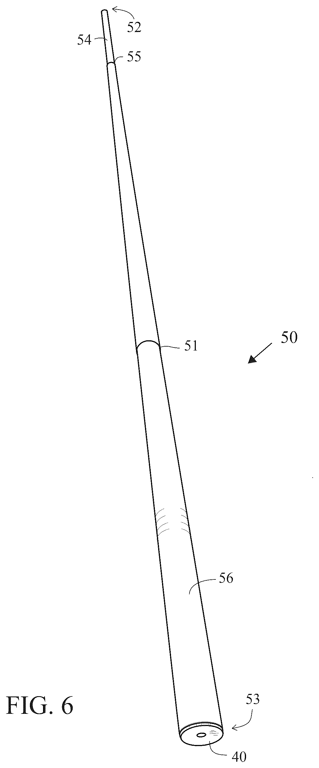 Patent US12303747 Figure 6 – Putter with bi-material shaft
