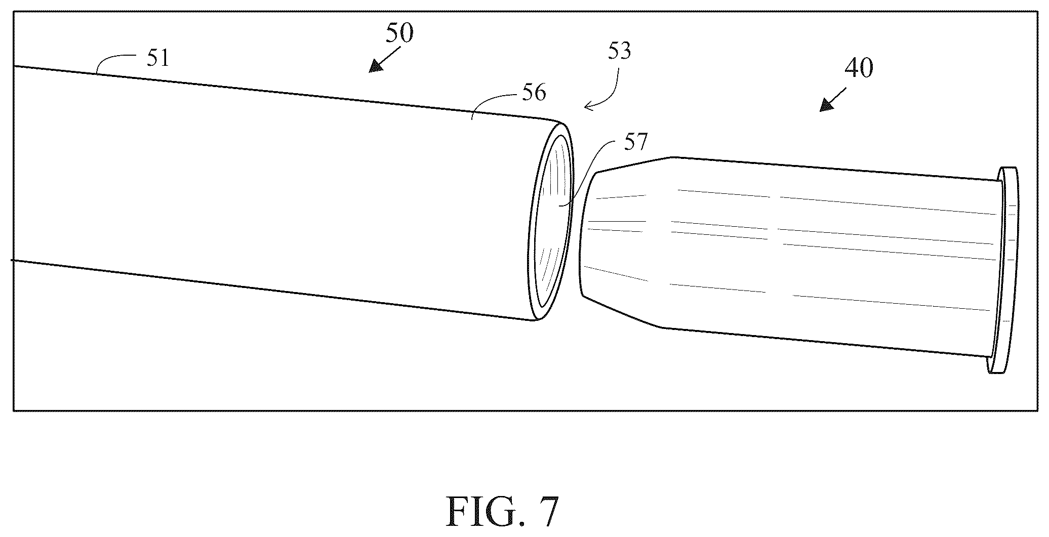 Patent US12303747 Figure 7 – Putter with bi-material shaft