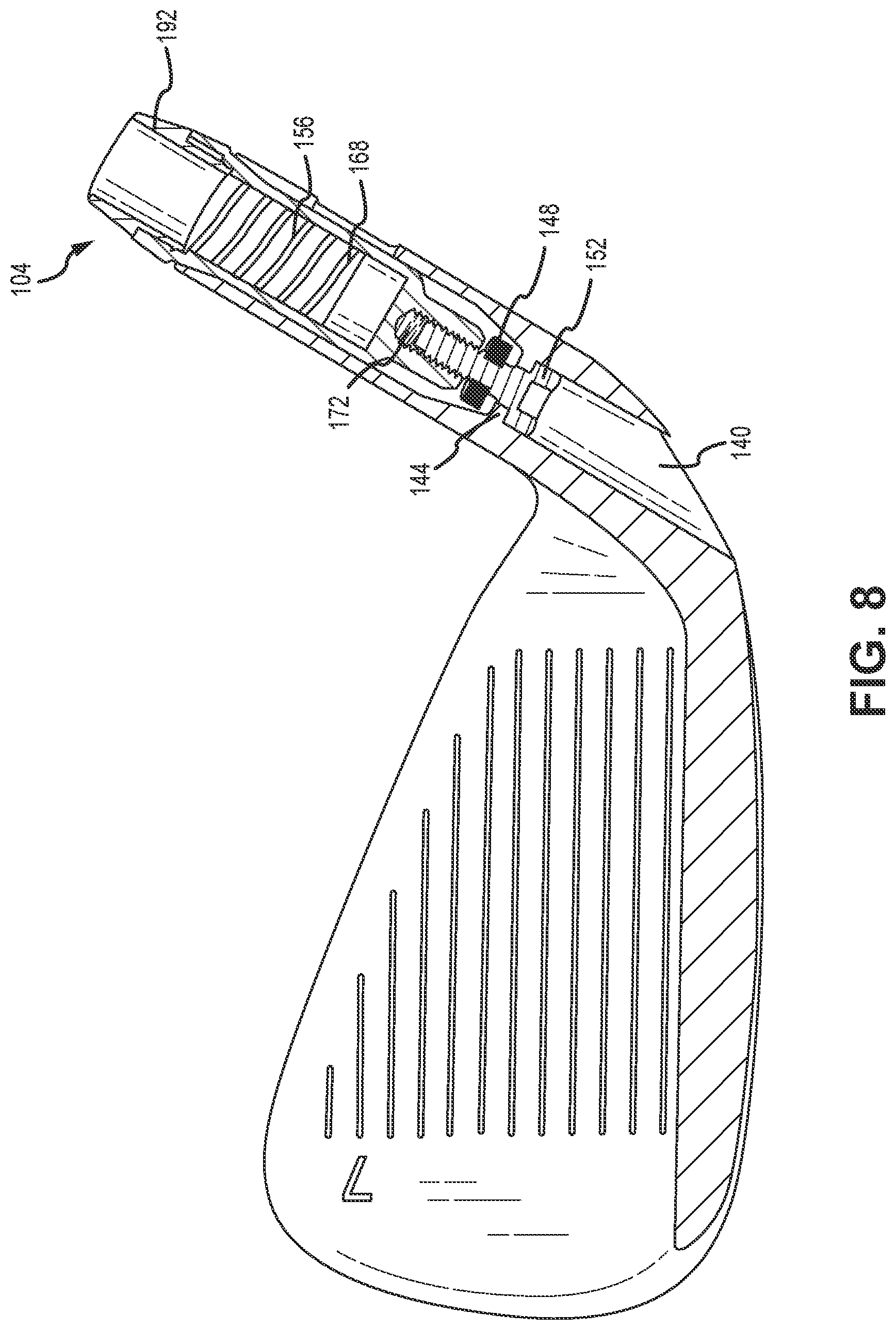 Patent US12303748 Figure 6 – Golf club heads with golf coupling mechanisms