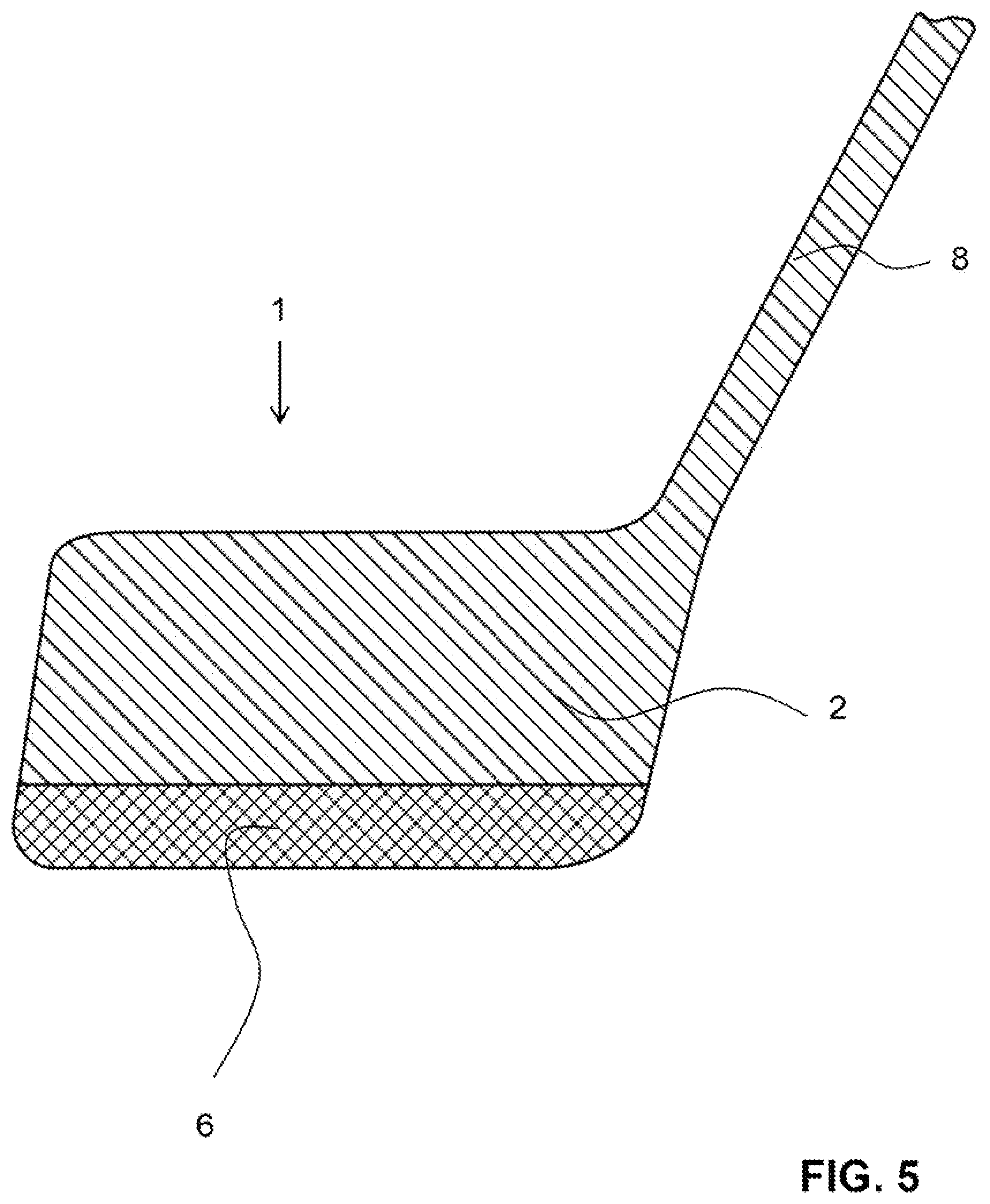 Patent US12303749 Figure 5 – Golf club head and golf club