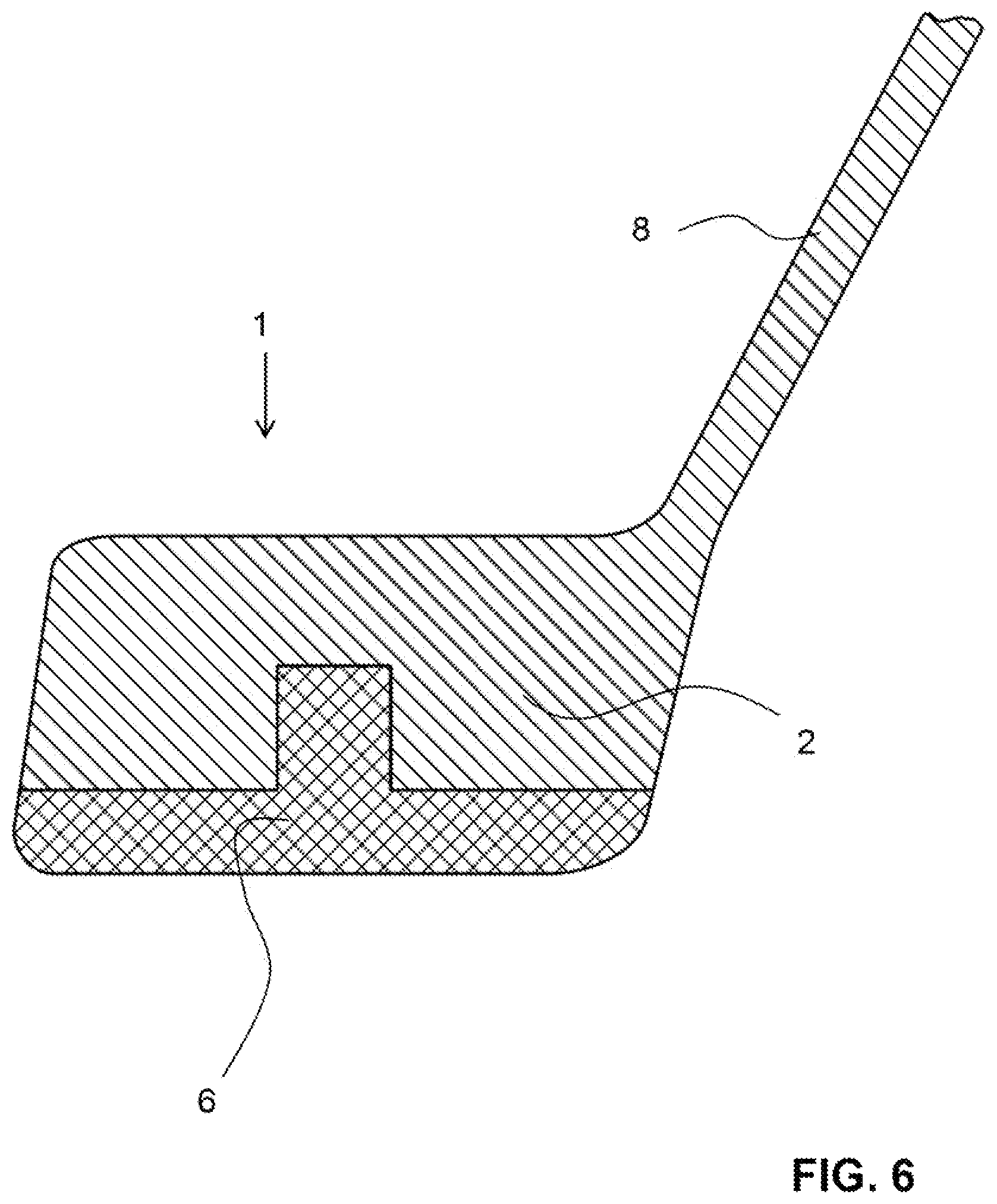 Patent US12303749 Figure 6 – Golf club head and golf club