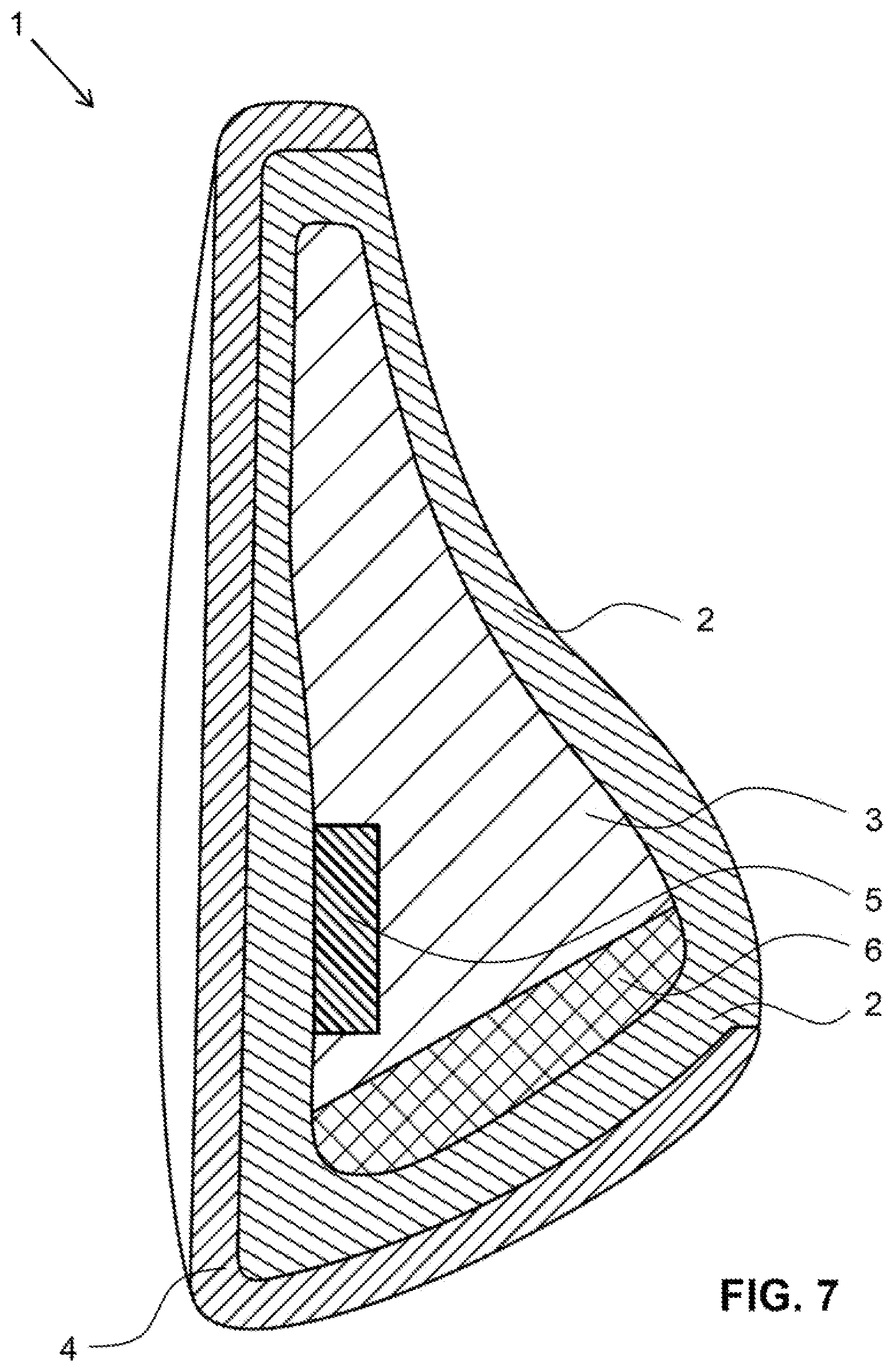 Patent US12303749 Figure 7 – Golf club head and golf club