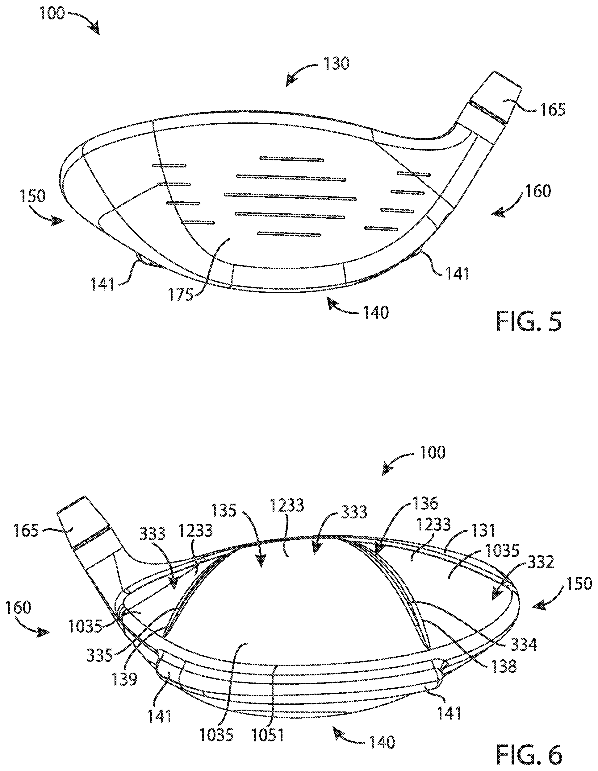 Patent US12303750 Figure 3 – Golf club heads and methods to manufacture golf club heads