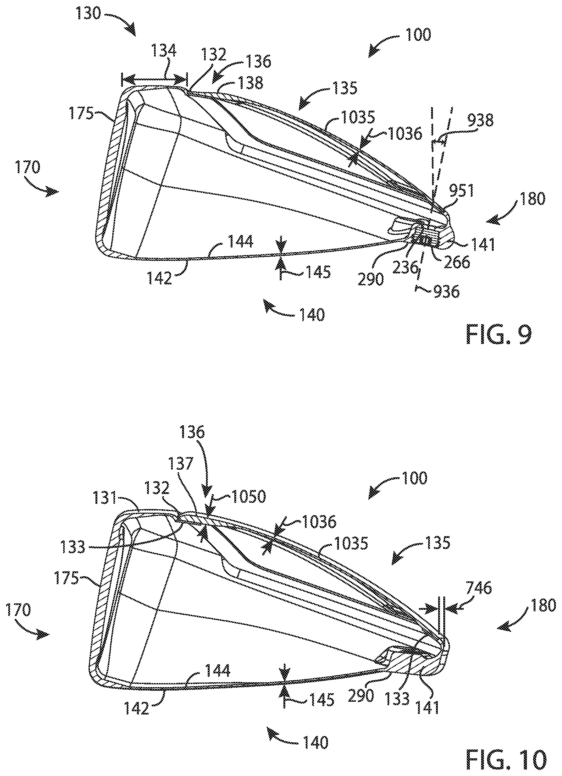 Patent US12303750 Figure 5 – Golf club heads and methods to manufacture golf club heads