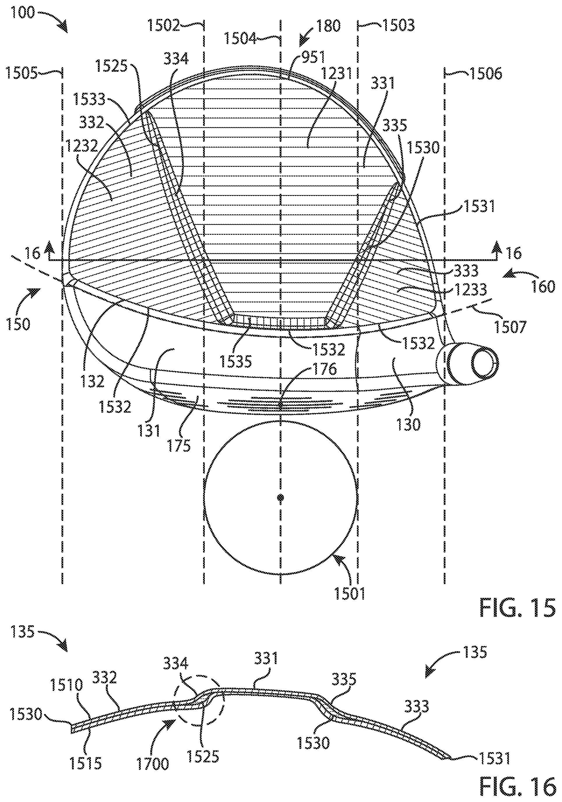 Patent US12303750 Figure 8 – Golf club heads and methods to manufacture golf club heads