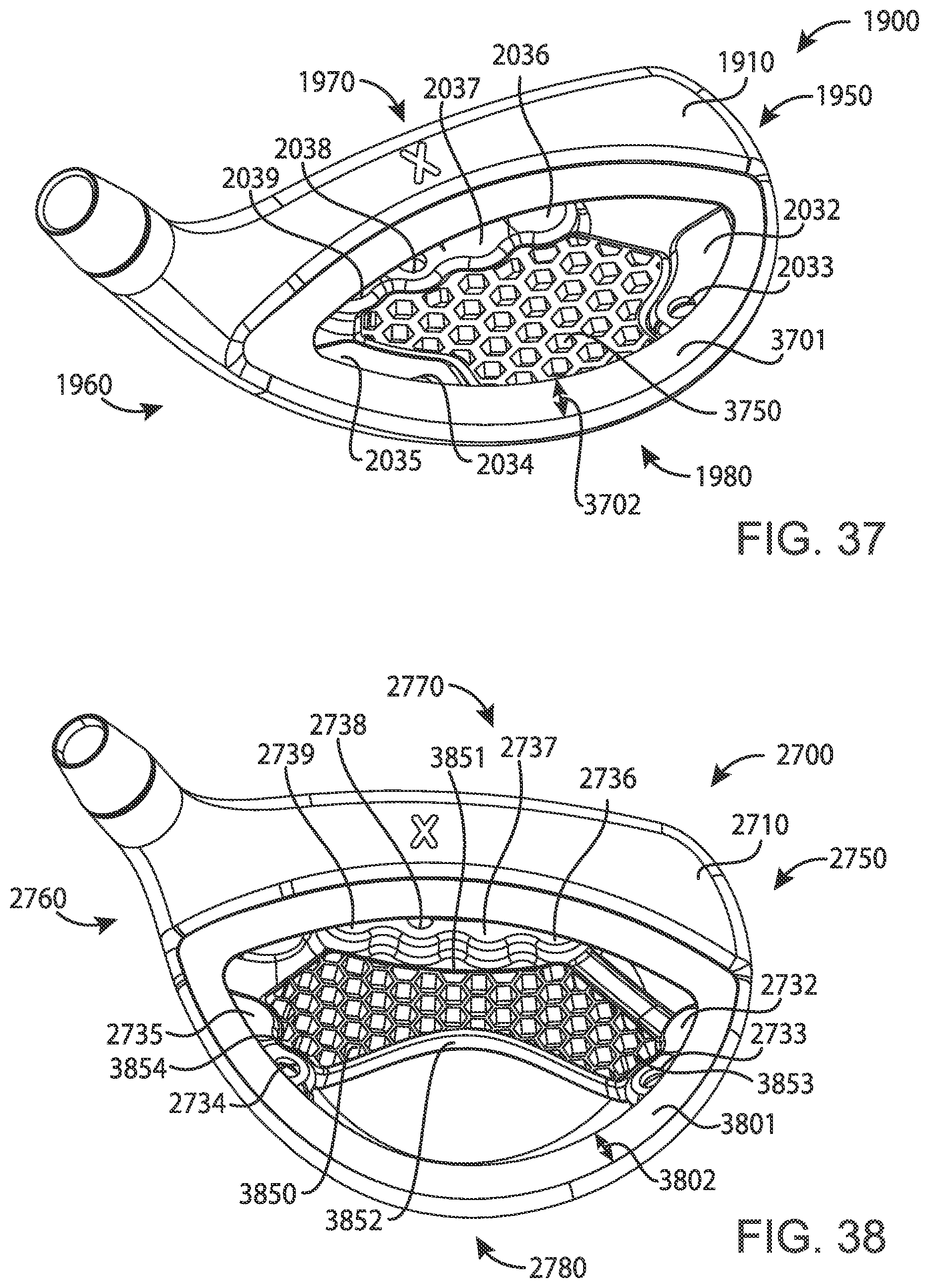 Patent US12303750 Figure 20 – Golf club heads and methods to manufacture golf club heads