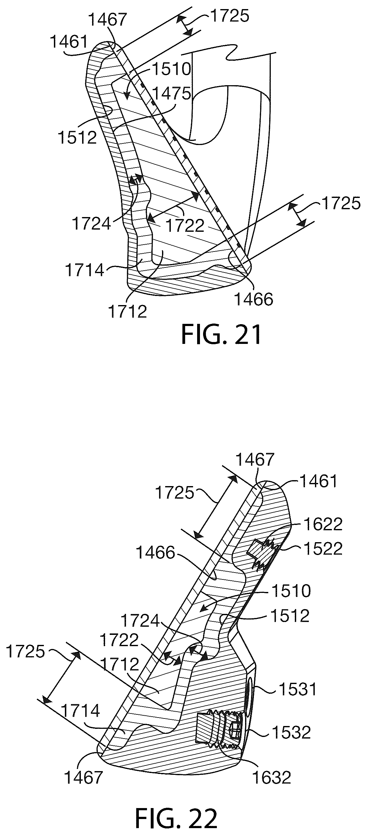 Patent US12303751 Figure 8 – Golf club heads and methods to manufacture golf club heads
