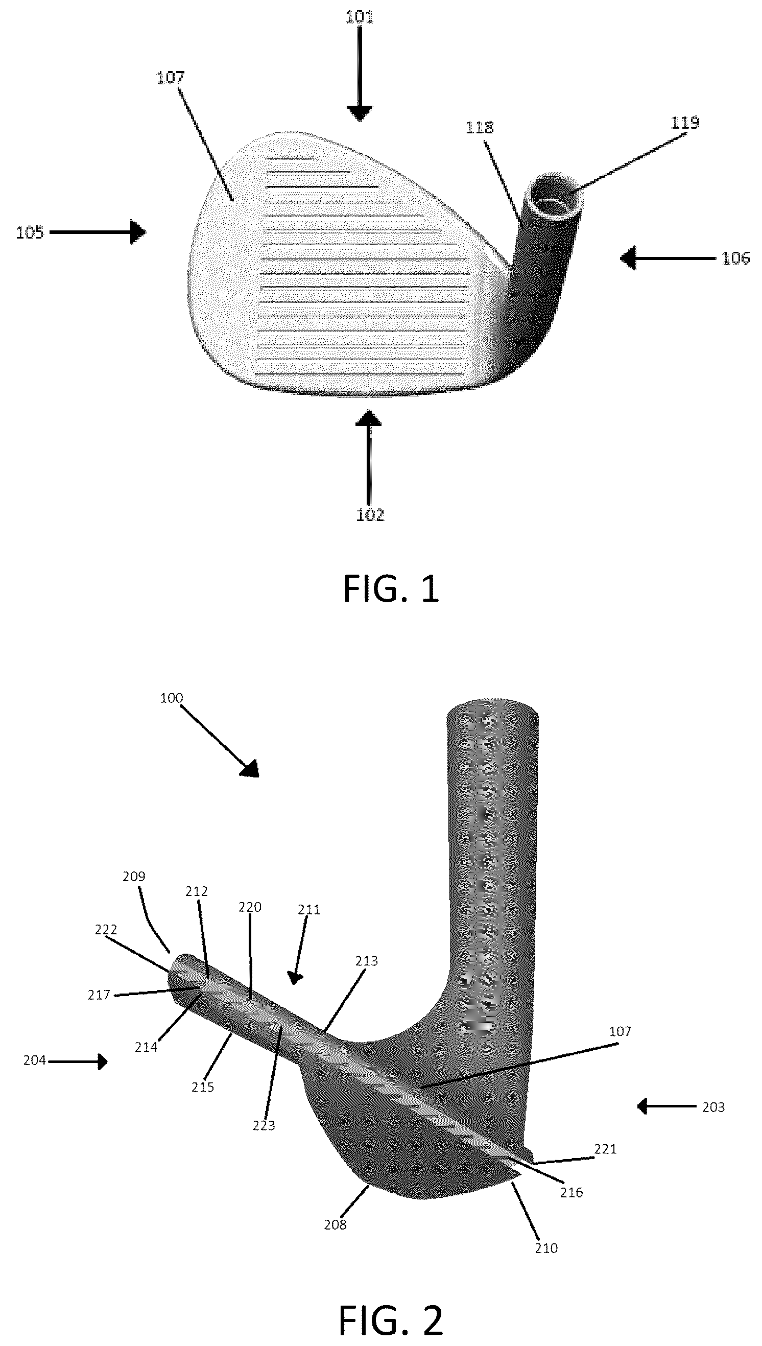 Patent US12303752 — Club heads with varying impact responses and related methods — Figure 1