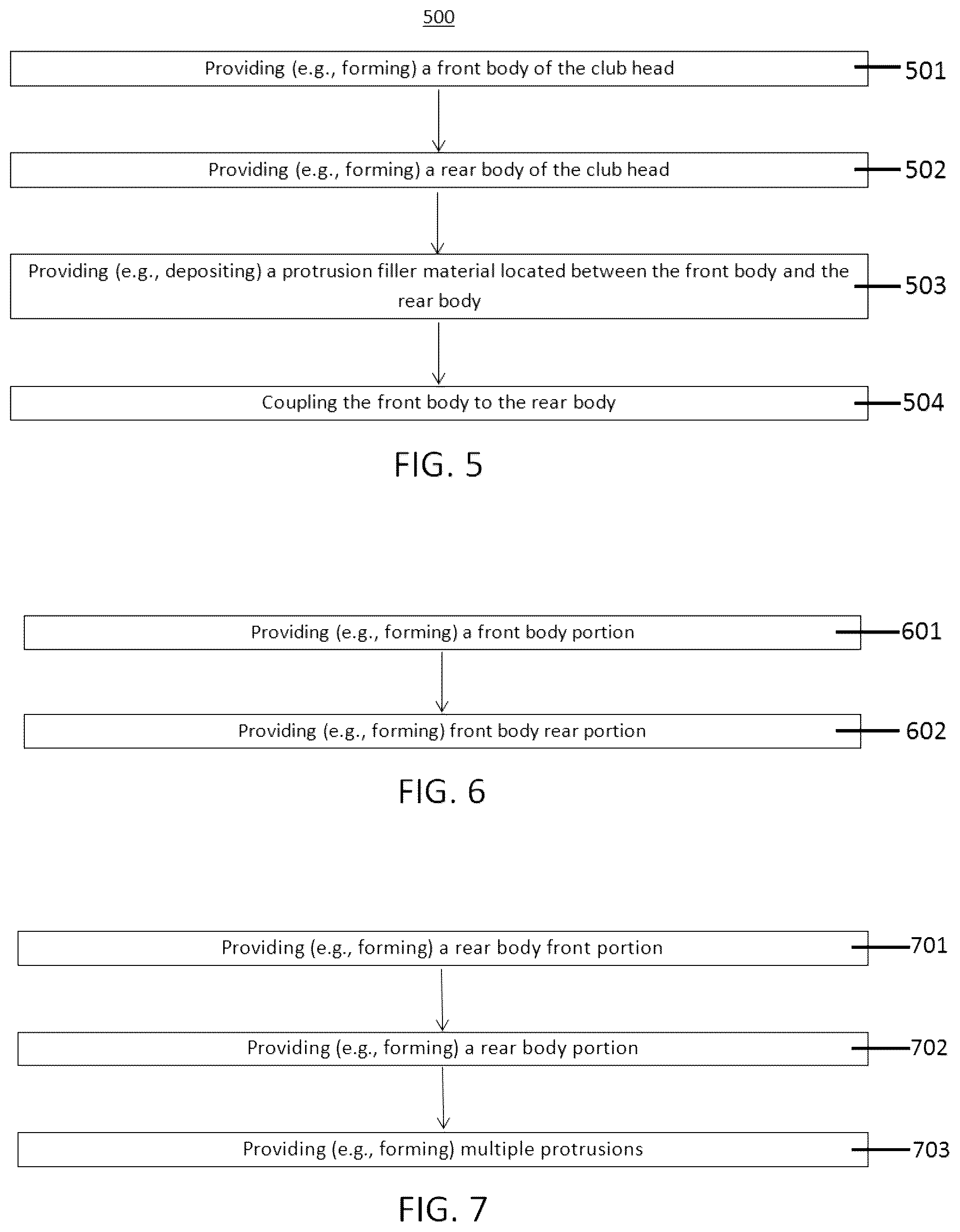 Patent US12303752 Figure 3 – Club heads with varying impact responses and related methods