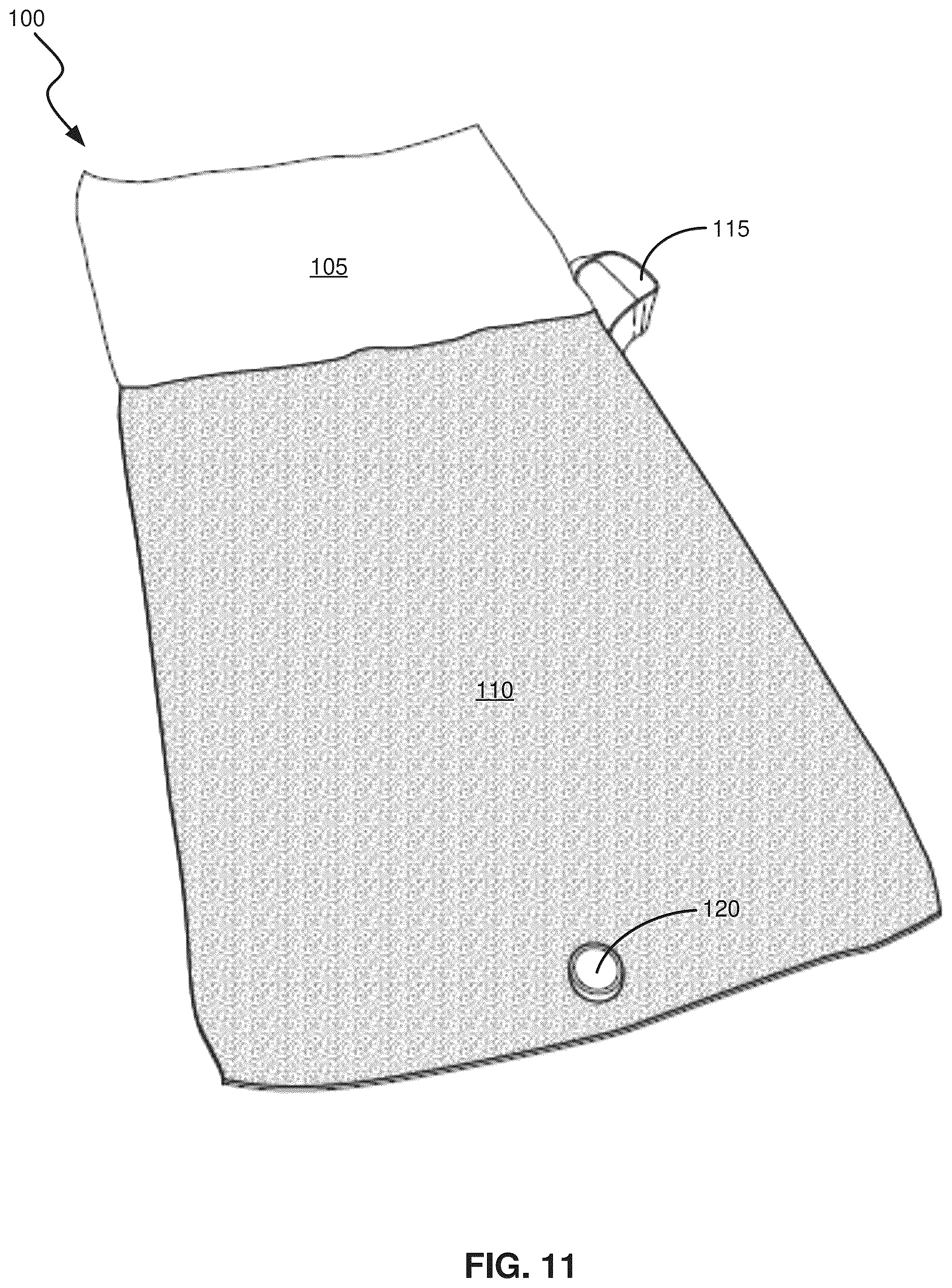Patent US12303755 Figure 9 – Golf towel systems and methods