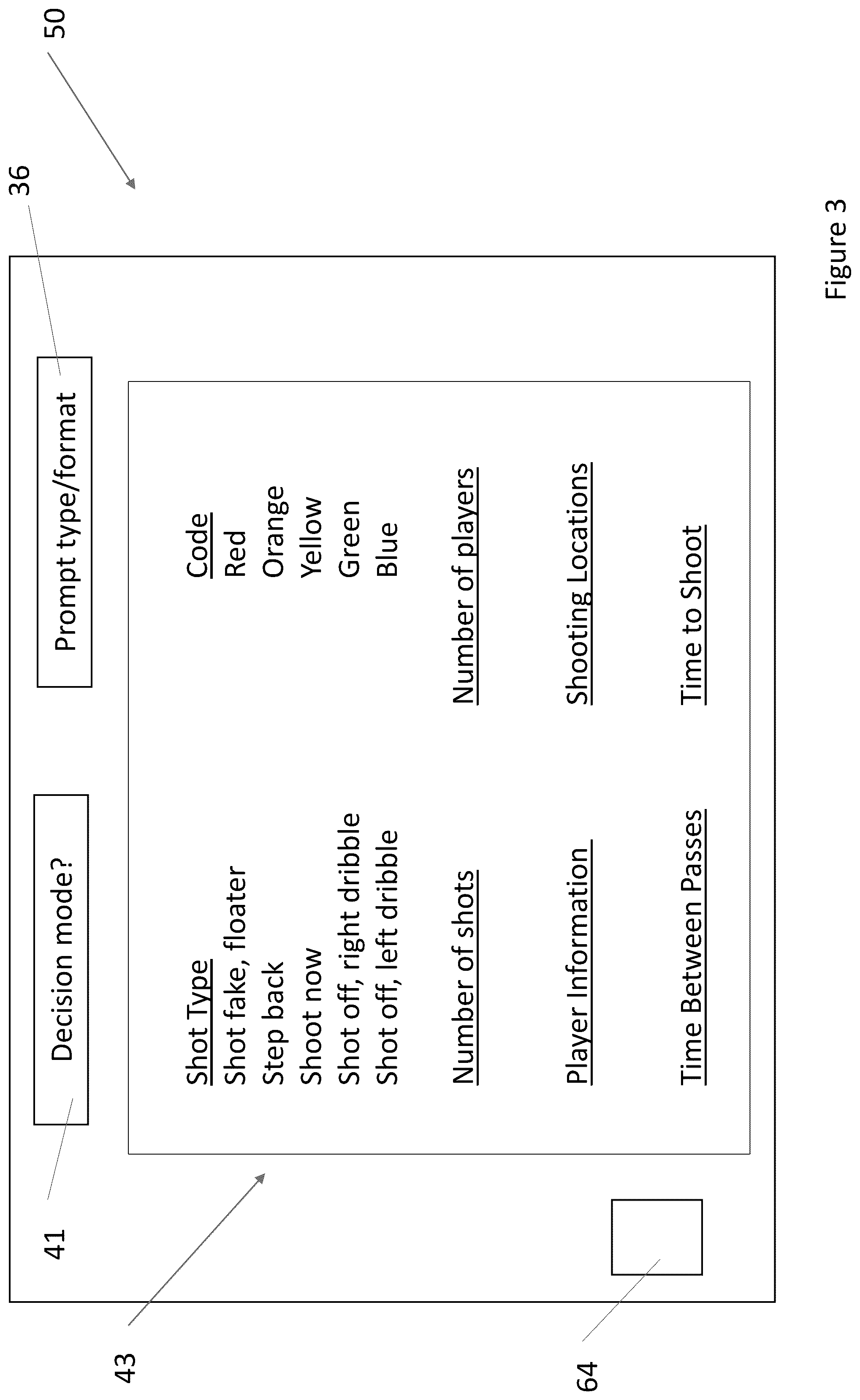 Patent US12303760 Figure 3 – Basketball training device with mental training feature(s), related systems and methods