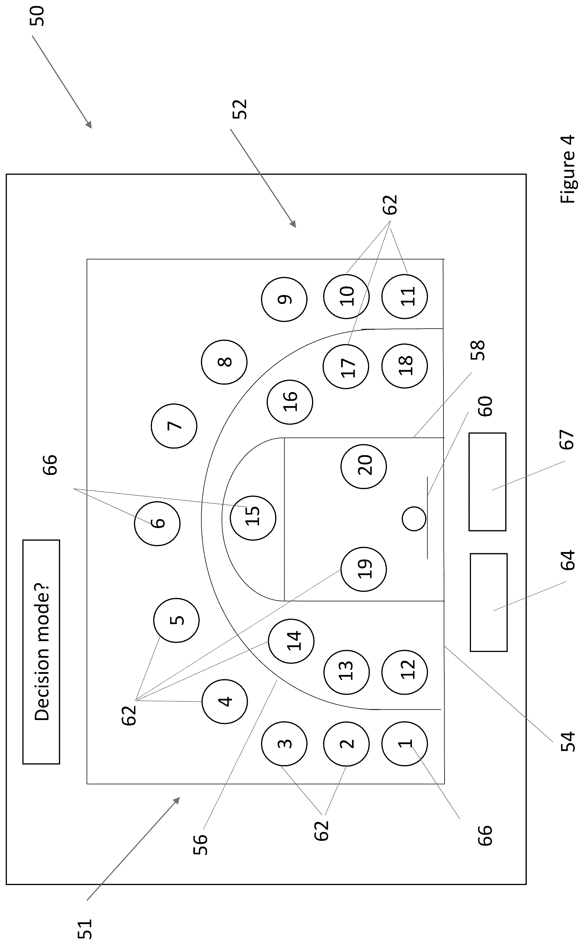 Patent US12303760 Figure 4 – Basketball training device with mental training feature(s), related systems and methods