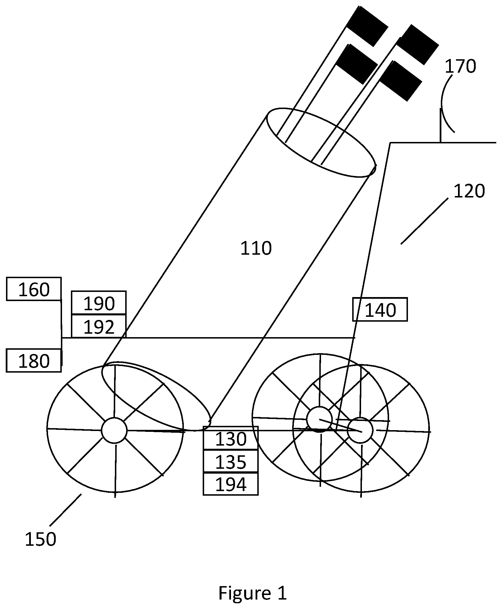 Patent US12303762 Figure 1 – Self propelled golf cart paired to golf ball