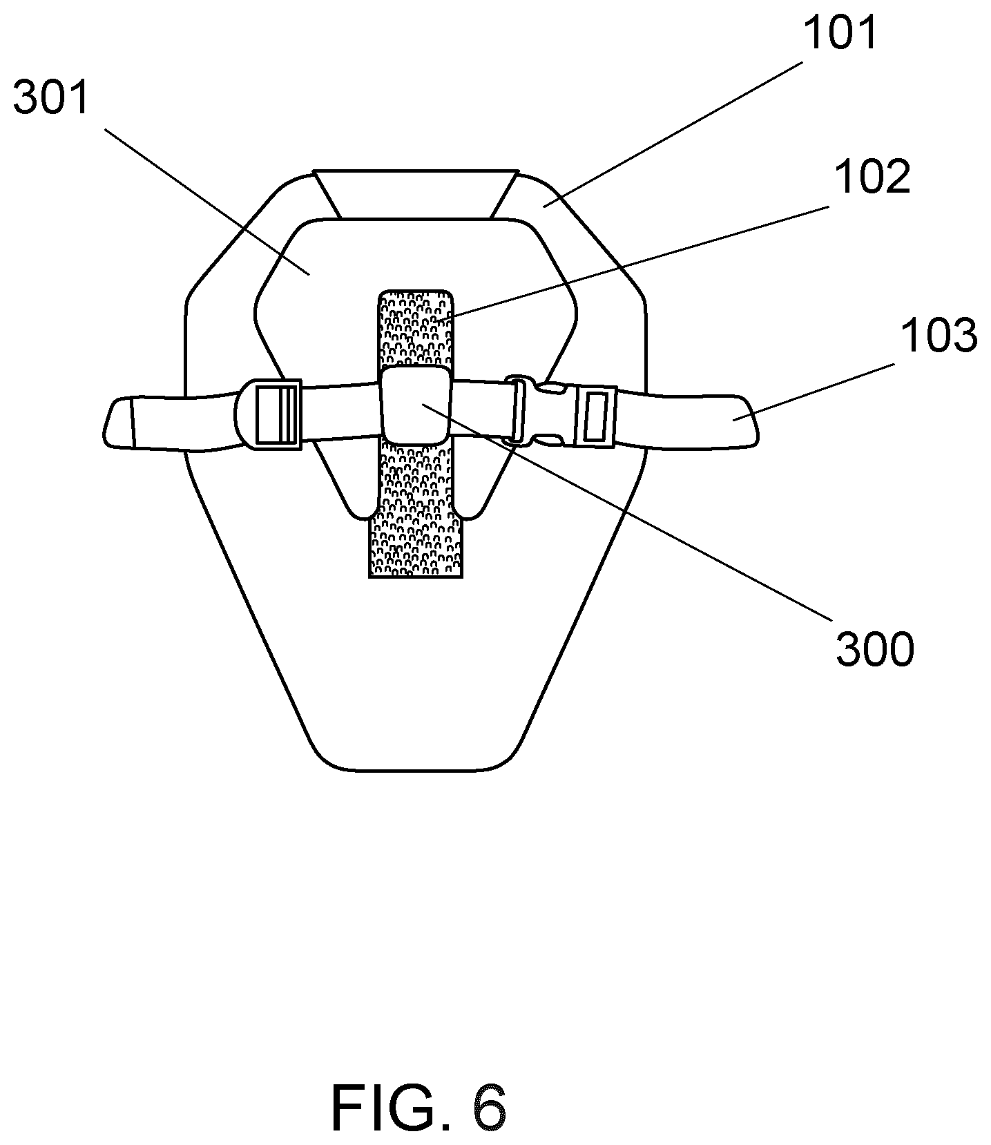 Patent US12303767 Figure 6 – Hockey pants with floating abdominal protection