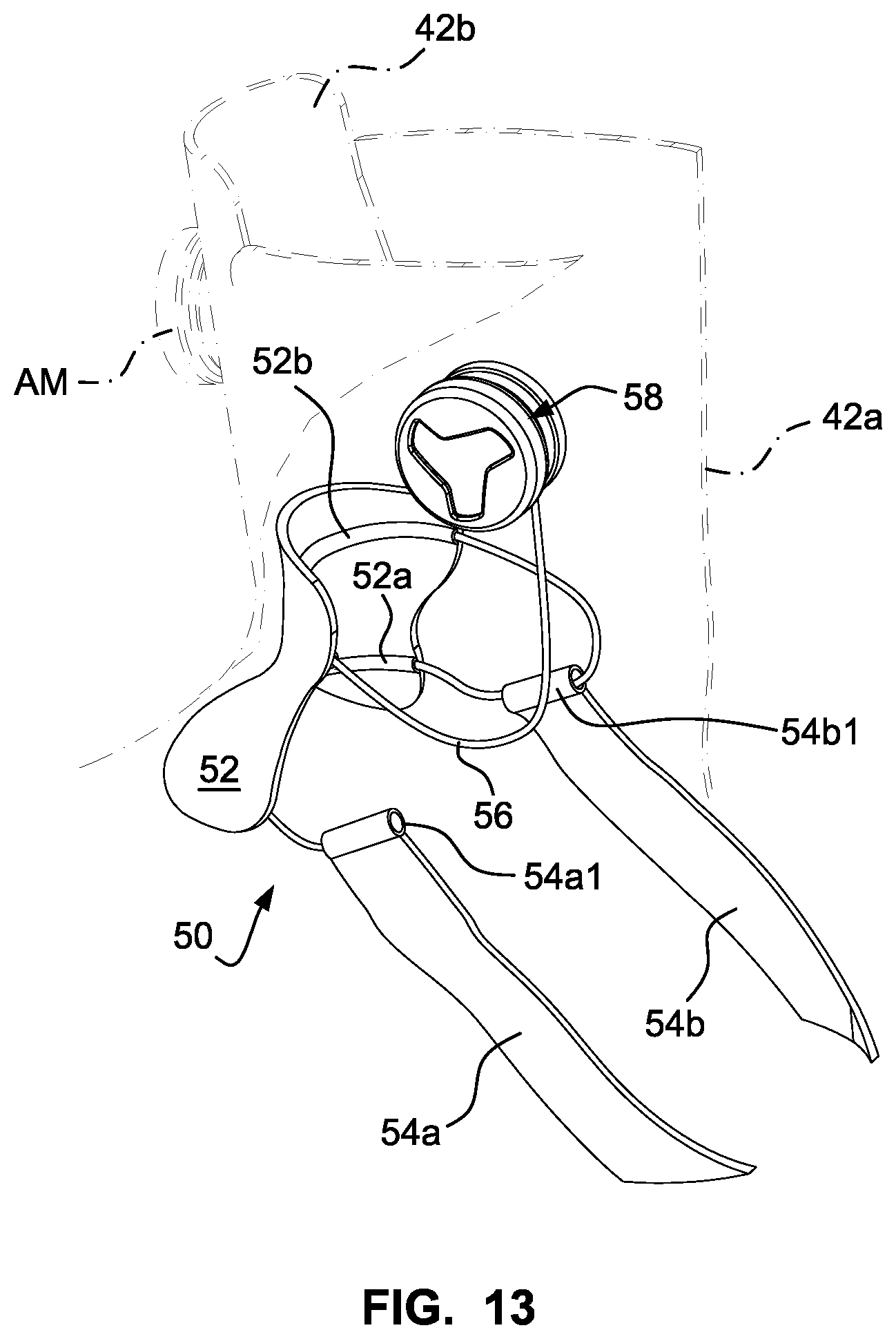 Patent US12303768 Figure 13 – Sports boot with integrated ankle compression system