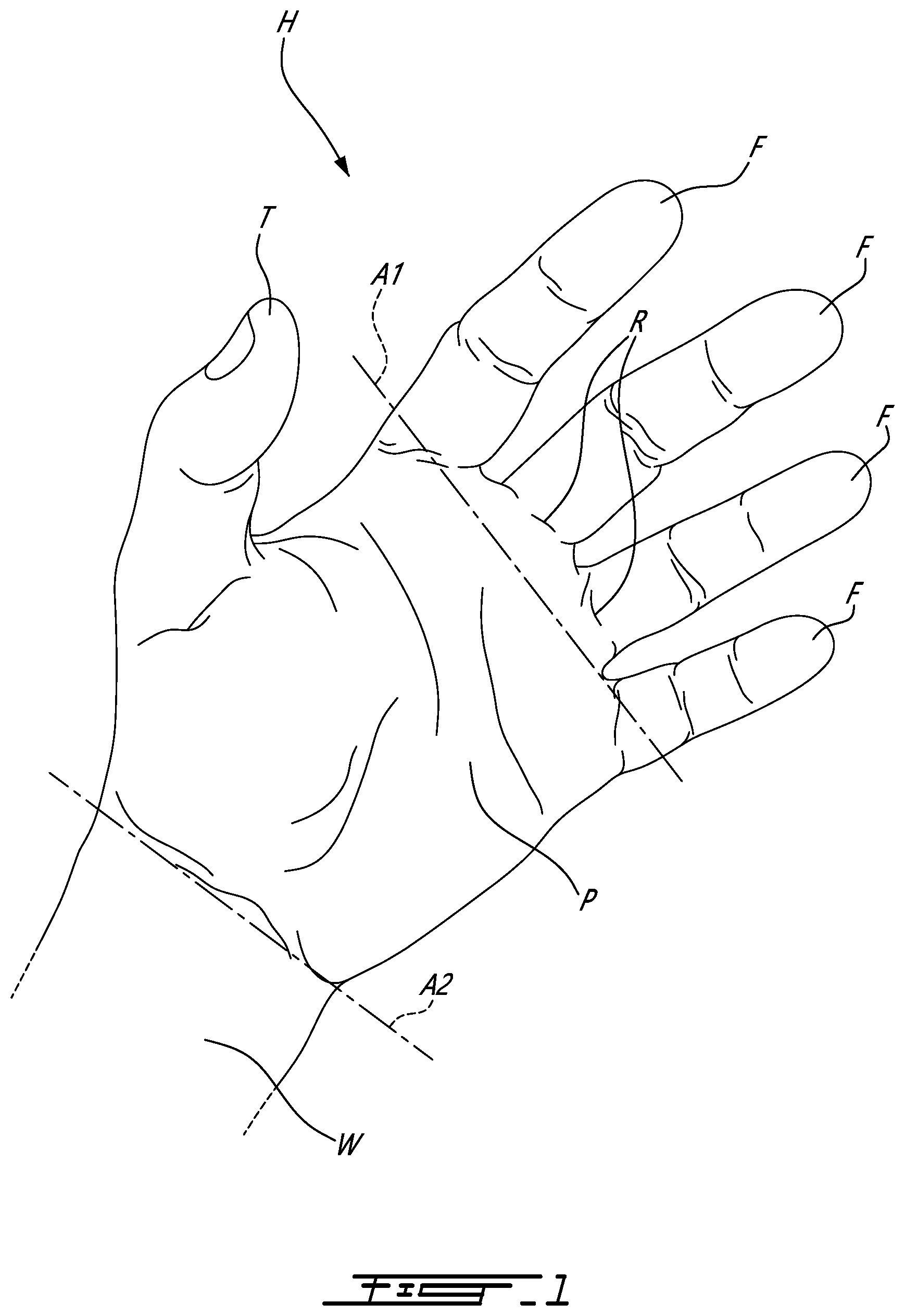 Patent US12303769 Figure 1 – Hockey goaltender glove