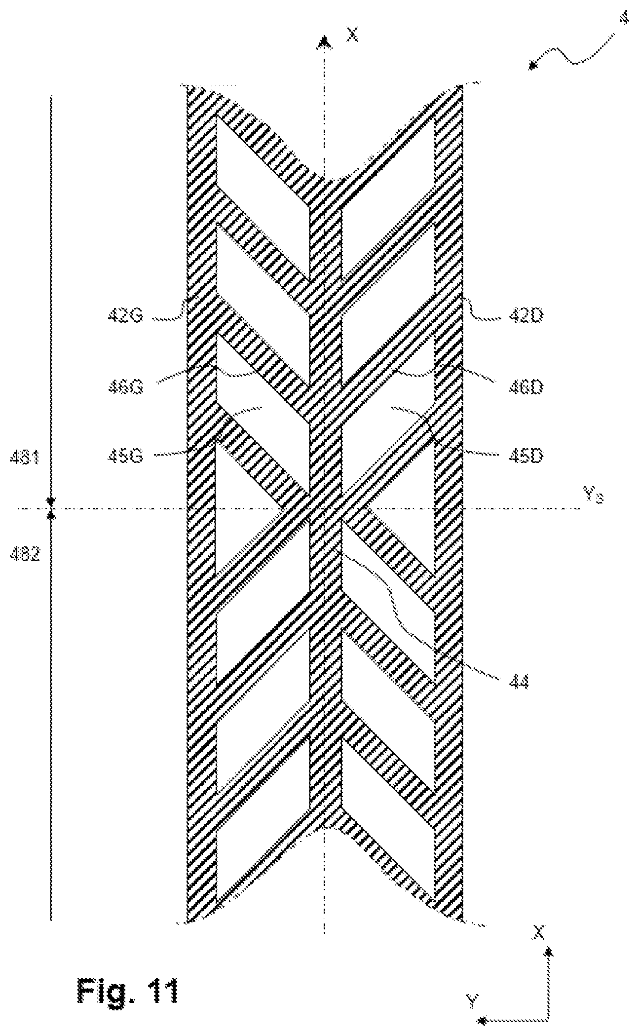 Patent US12303770 Figure 9 – Ski core and ski including such a core