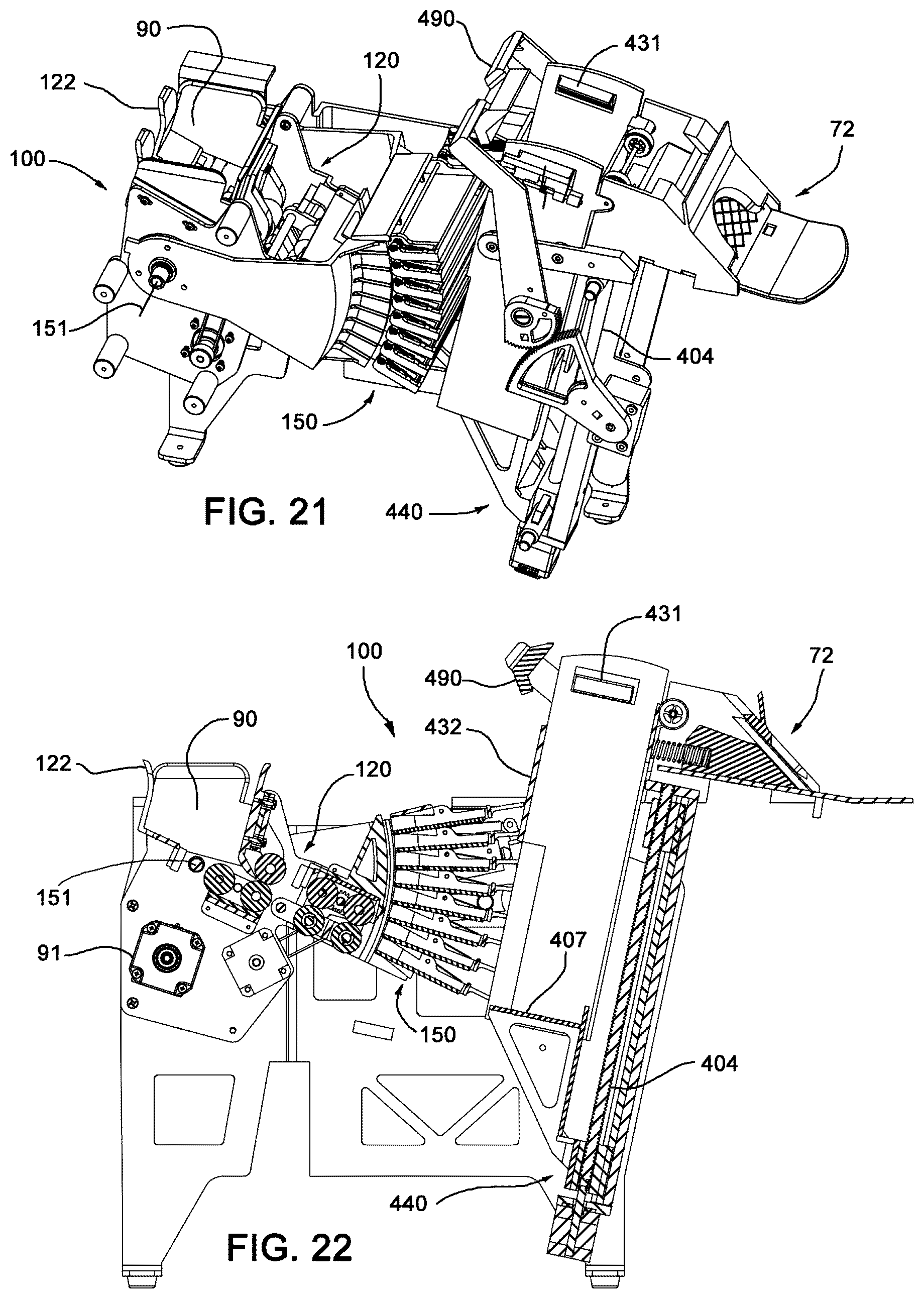 Patent US12303772 Figure 14 – Compact continuous shuffler
