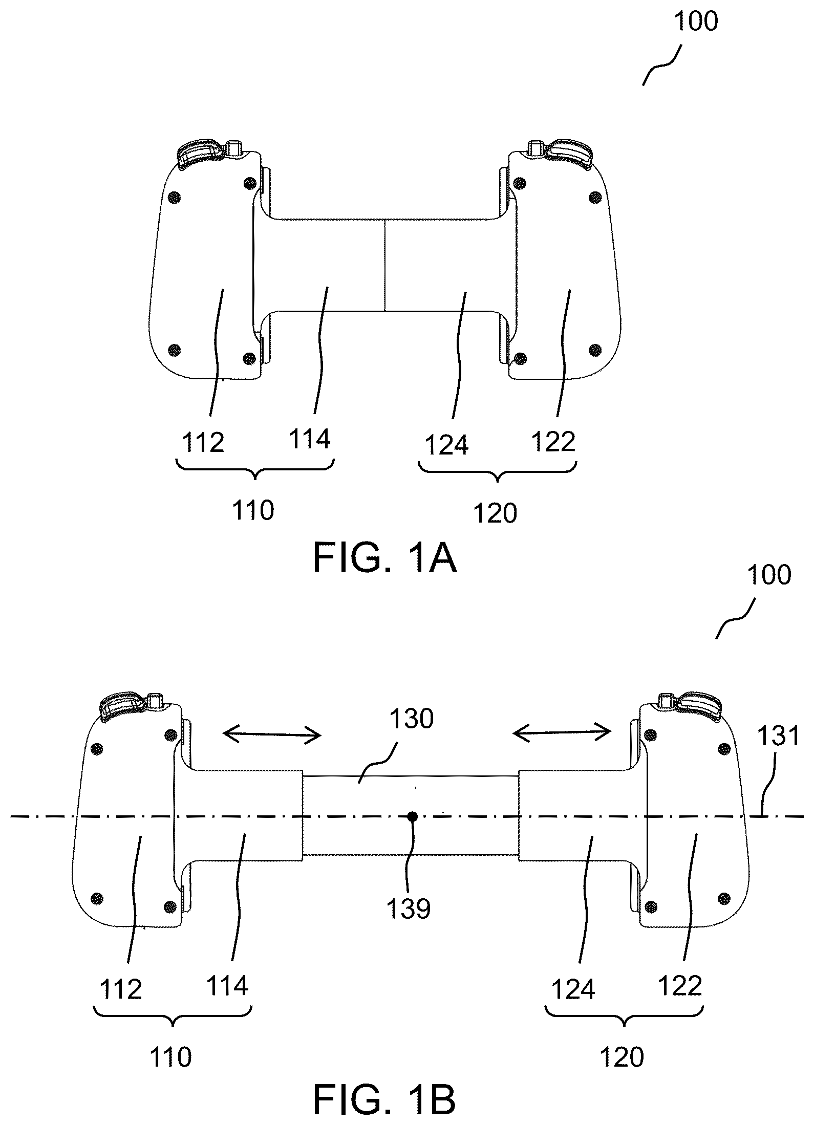 Patent US12303775 Figure 1 – Extendable controller