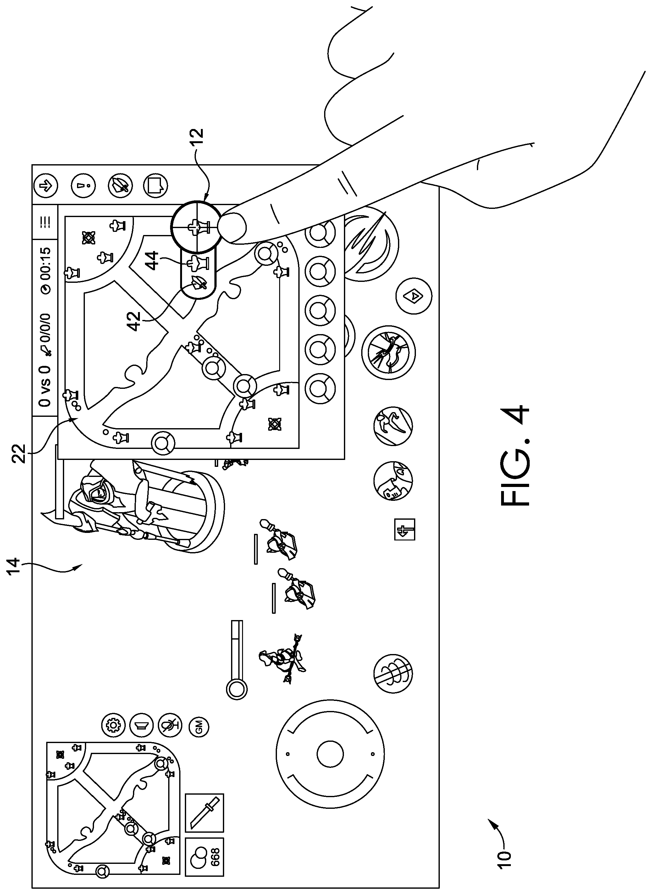 Patent US12303782 Figure 6 – System and method for precise positioning with touchscreen gestures