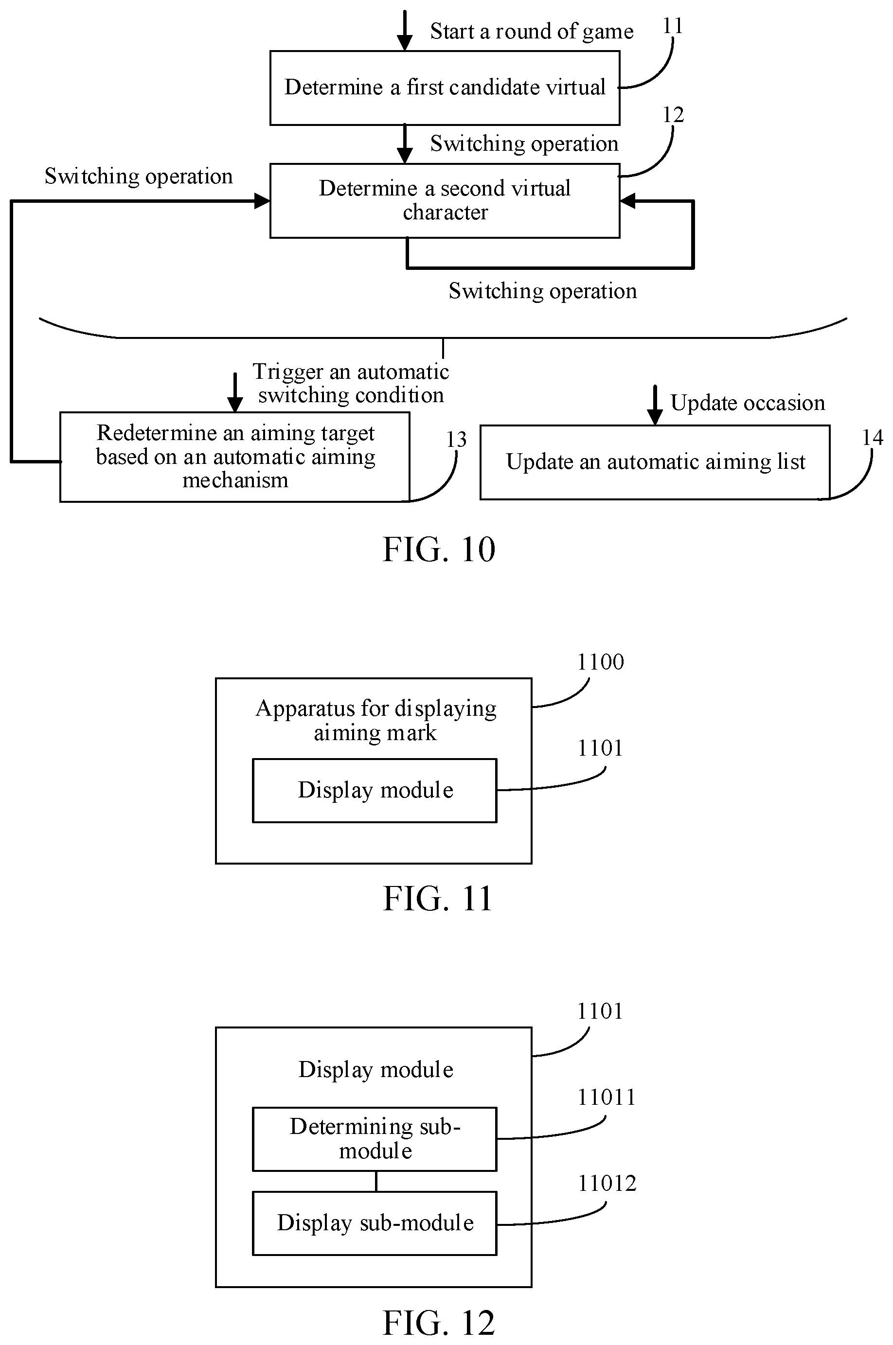 Patent US12303786 Figure 7 – Method and apparatus for displaying aiming mark