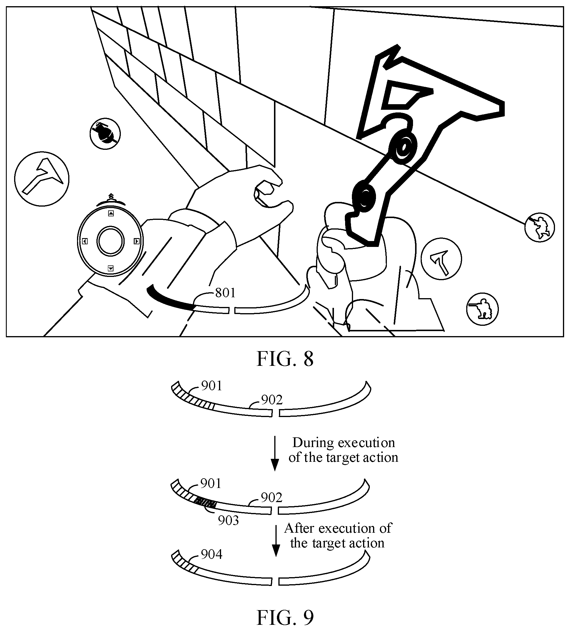 Patent US12303787 Figure 6 – Controlling a virtual object based on strength values