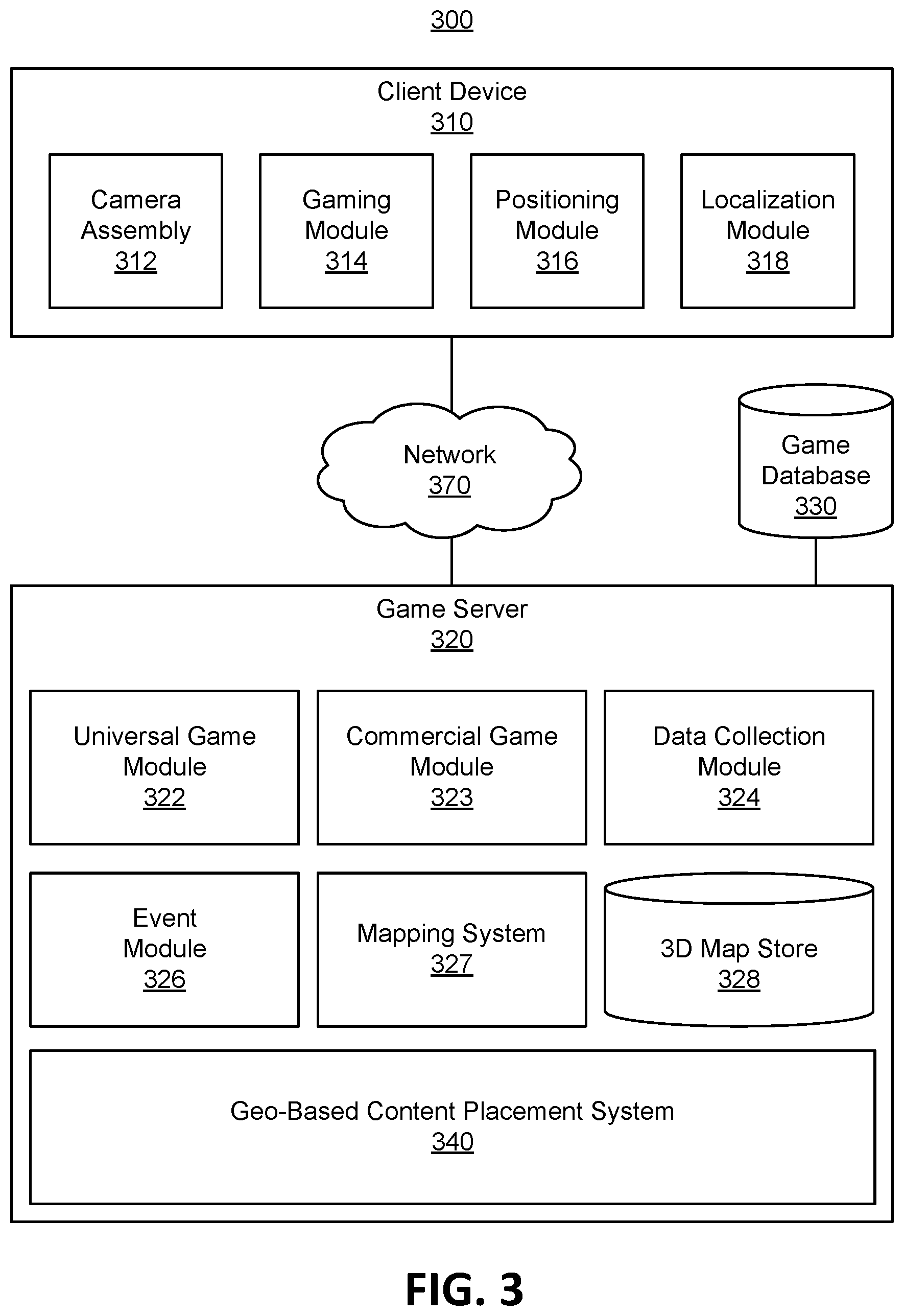 Patent US12303790 Figure 3 – Generating additional content items for parallel-reality games based on geo-location and usage characteristics
