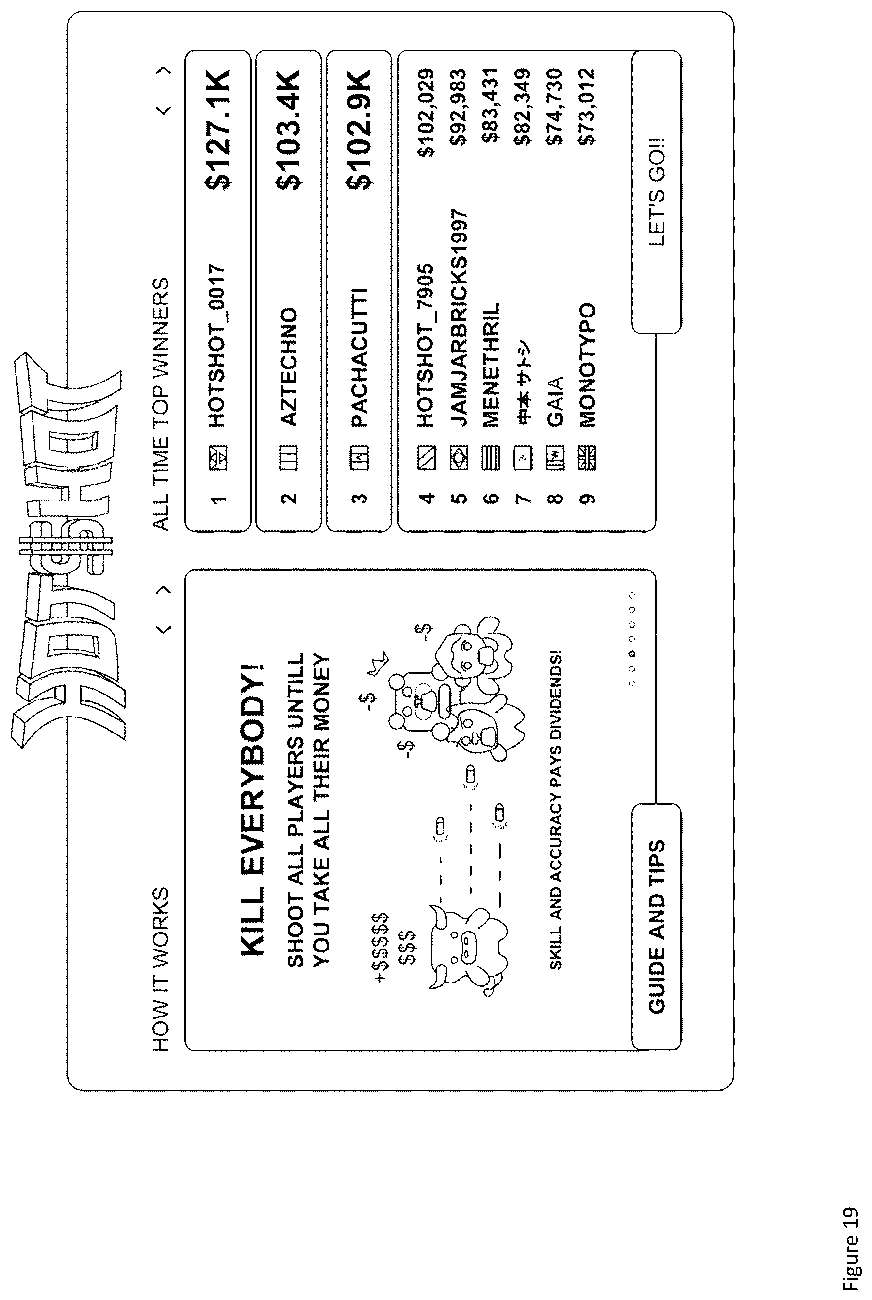 Patent US12303793 Figure 19 – Multiplayer online game system