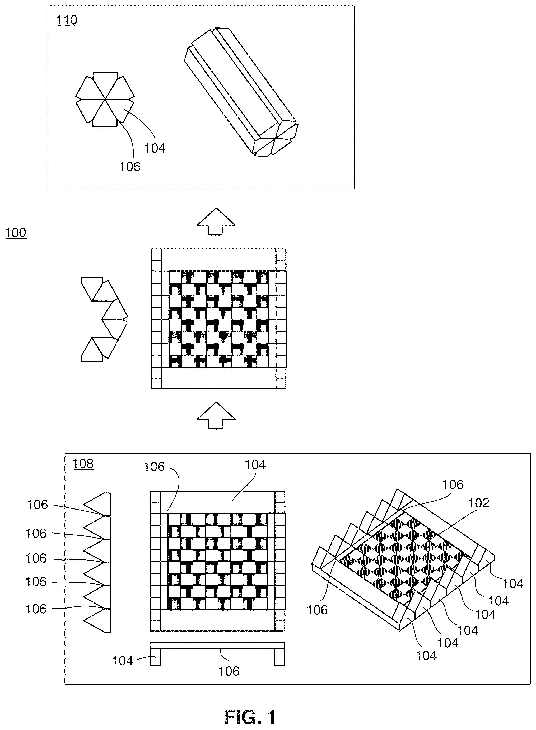 Patent US12303796 Figure 1 – Portable game board